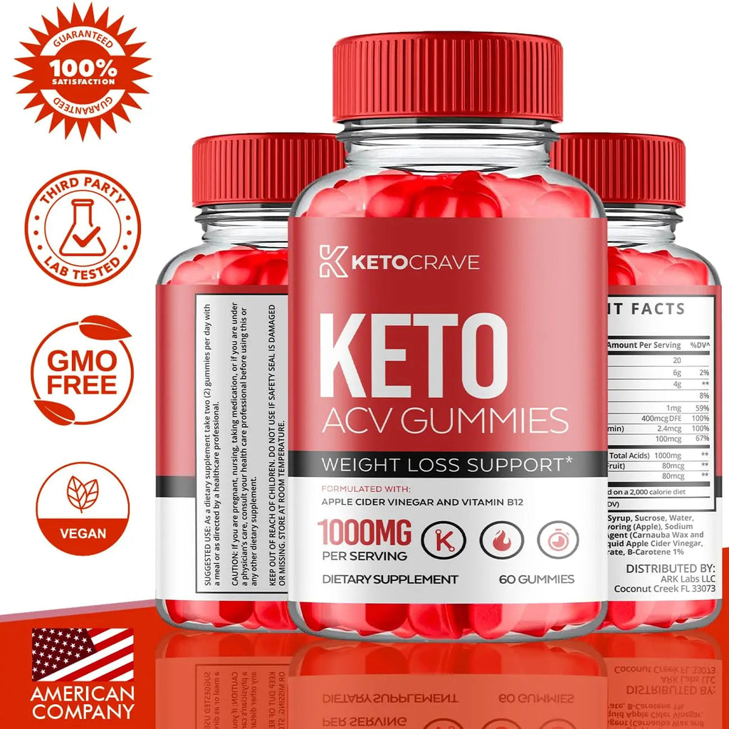 Keto Crave ACV Gummies, KetoCrave Keto ACV Gummies Advanced Weight Loss 1000MG Ark Labs Au supplements