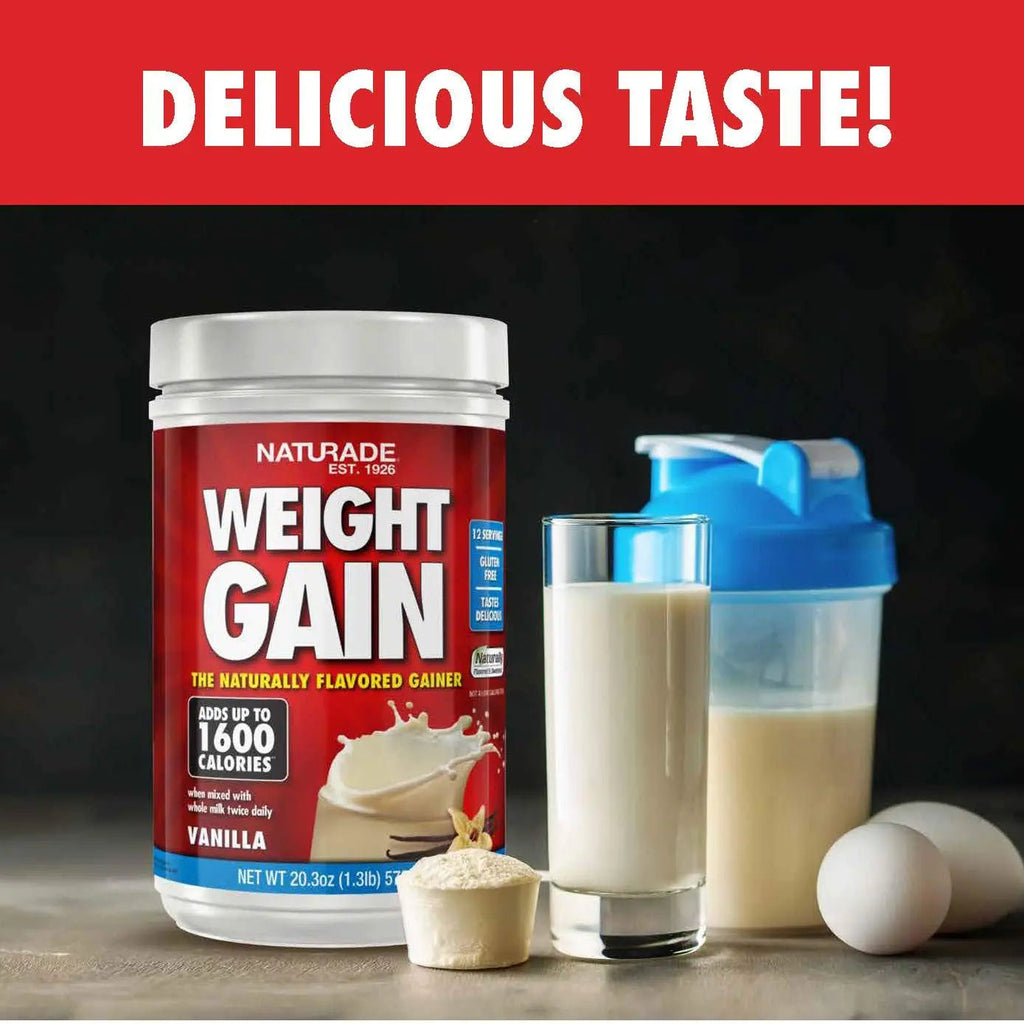 Naturade Weight Gain Instant Nutrition Drink Mix, Vanilla ,20.3 Ounce Naturade Au supplements