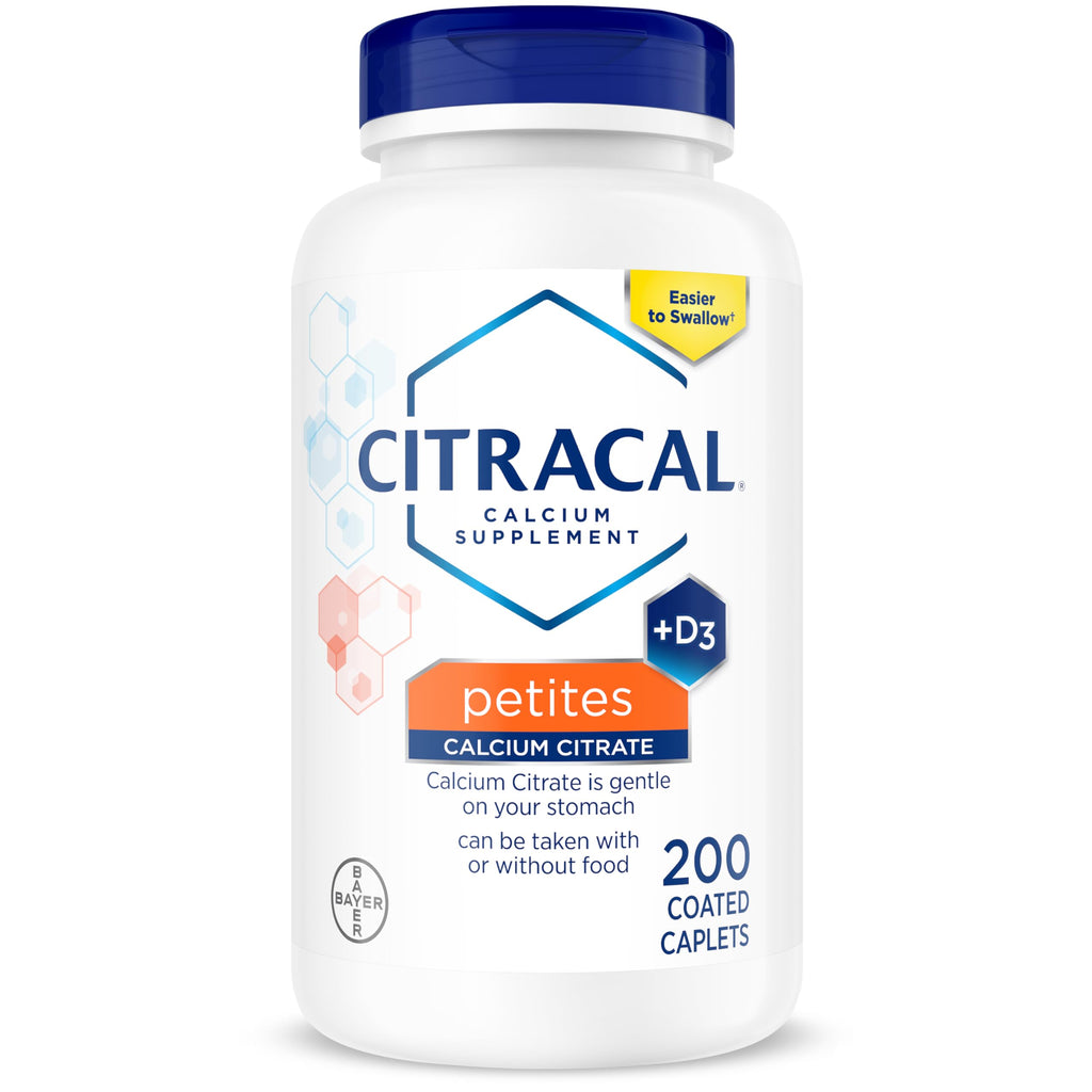 Citracal Petites, 400 mg Calcium Citrate, Easily Absorbed and Highly Soluble with 12.5 mcg