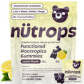 Nutrops Lions Mane Mushroom Gummies for adults, Functional Nootropics, Herbal Brain Supplement for Energy, Brain Health, Cognitive, Memory & Focus, Reishi, Chaga, Cordyceps, Coriolus, 28 daily Packs Grüns Au supplements