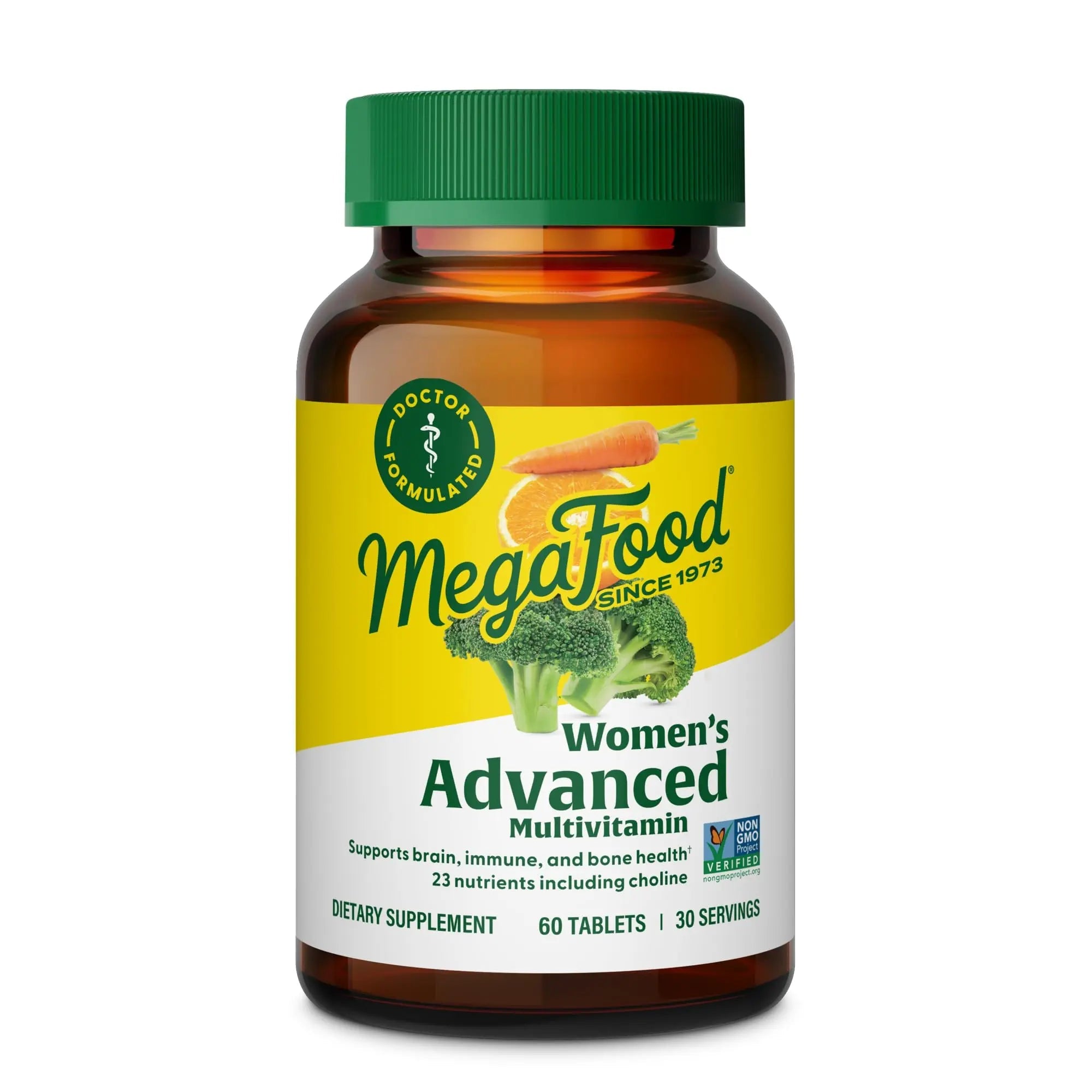 MegaFood Women's Advanced Multivitamin for Women - Doctor-Formulated With Iron, Choline, Vitamin D, Vitamin C & Zinc - Brain Health MegaFood Au supplements
