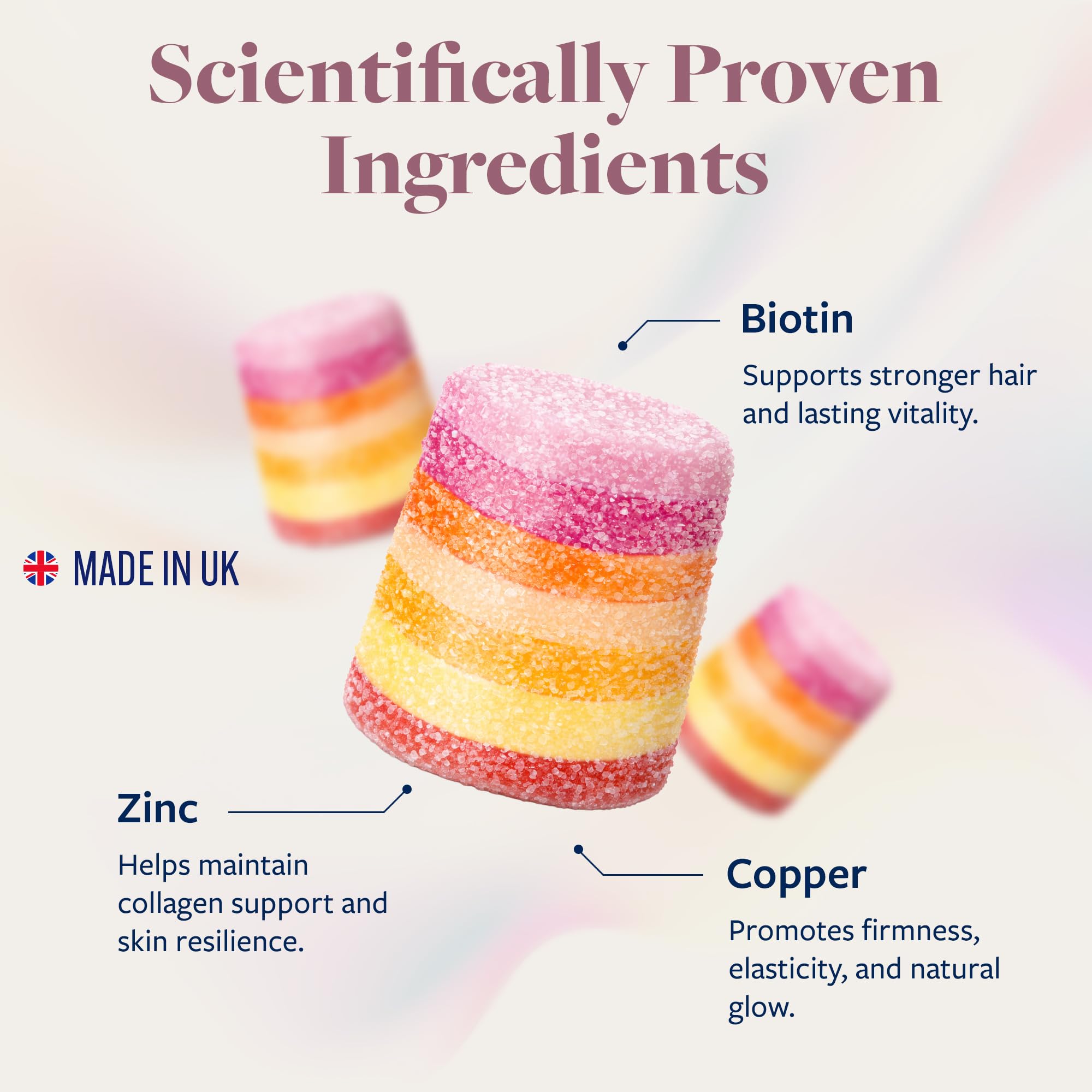 Upsa Nourished Collagen Hair Health 30 Count – Ovoderm® Egg Membrane Complex with Biotin, Zinc & Copper – for Healthy, Shiny & Fuller-Looking Hair