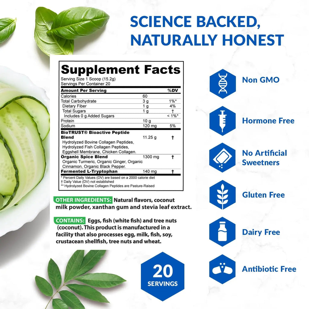 BioTrust Collagen Powder with Turmeric – 5 Types (I, II, III, V, X) + Turmeric BioTrust Au supplements