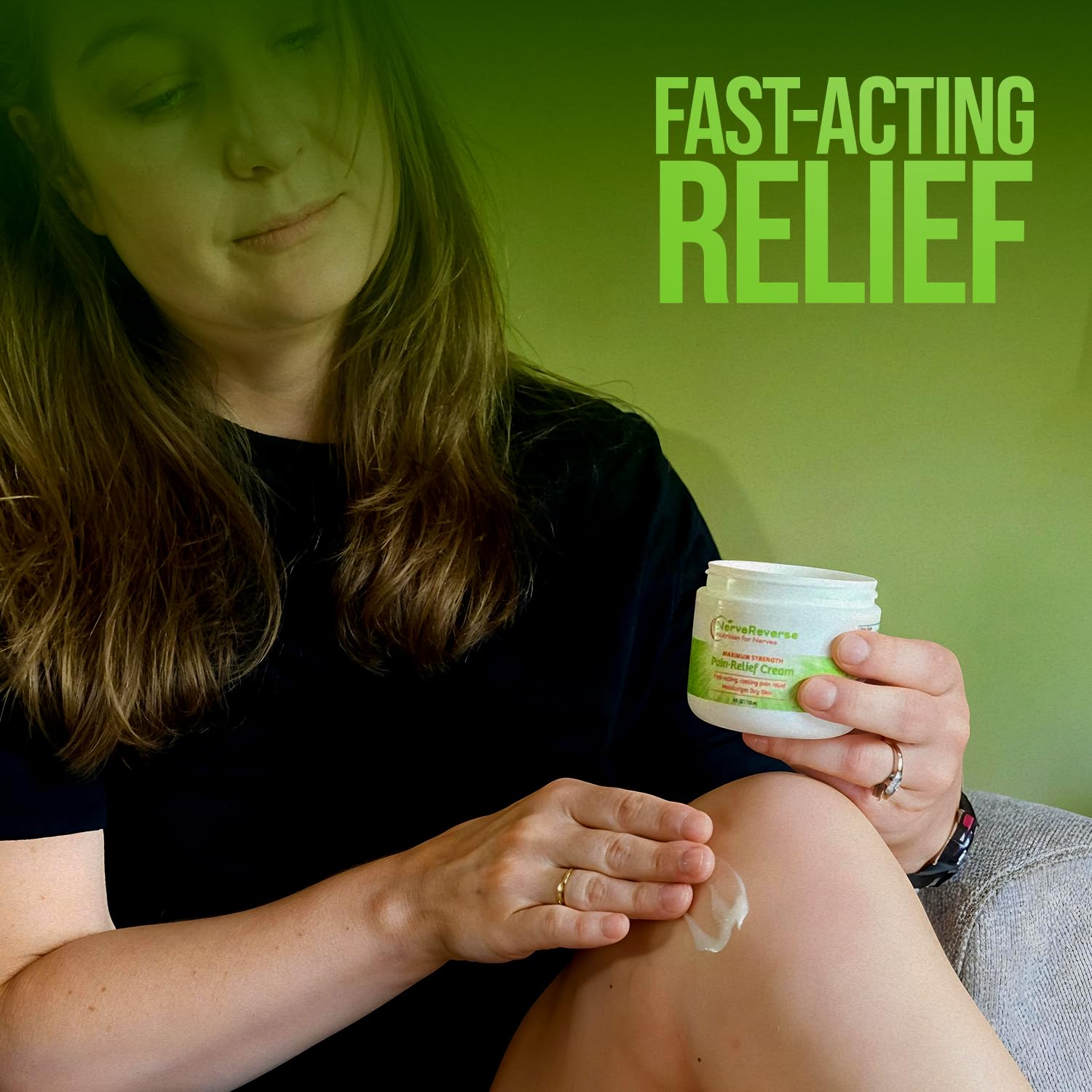 NerveReverse - Neuropathy Pain Relief Cream for feet, Hands, Legs Toes. Large 4 OZ. JAR. Fast-Acting, Maximum Strength Cream with 4% Menthol, MSM, L-Carnitine, L-Arginine, Vitamin E, Vitamin B6 NERVEREVERSE NUTRITION FOR NERVES Au supplements