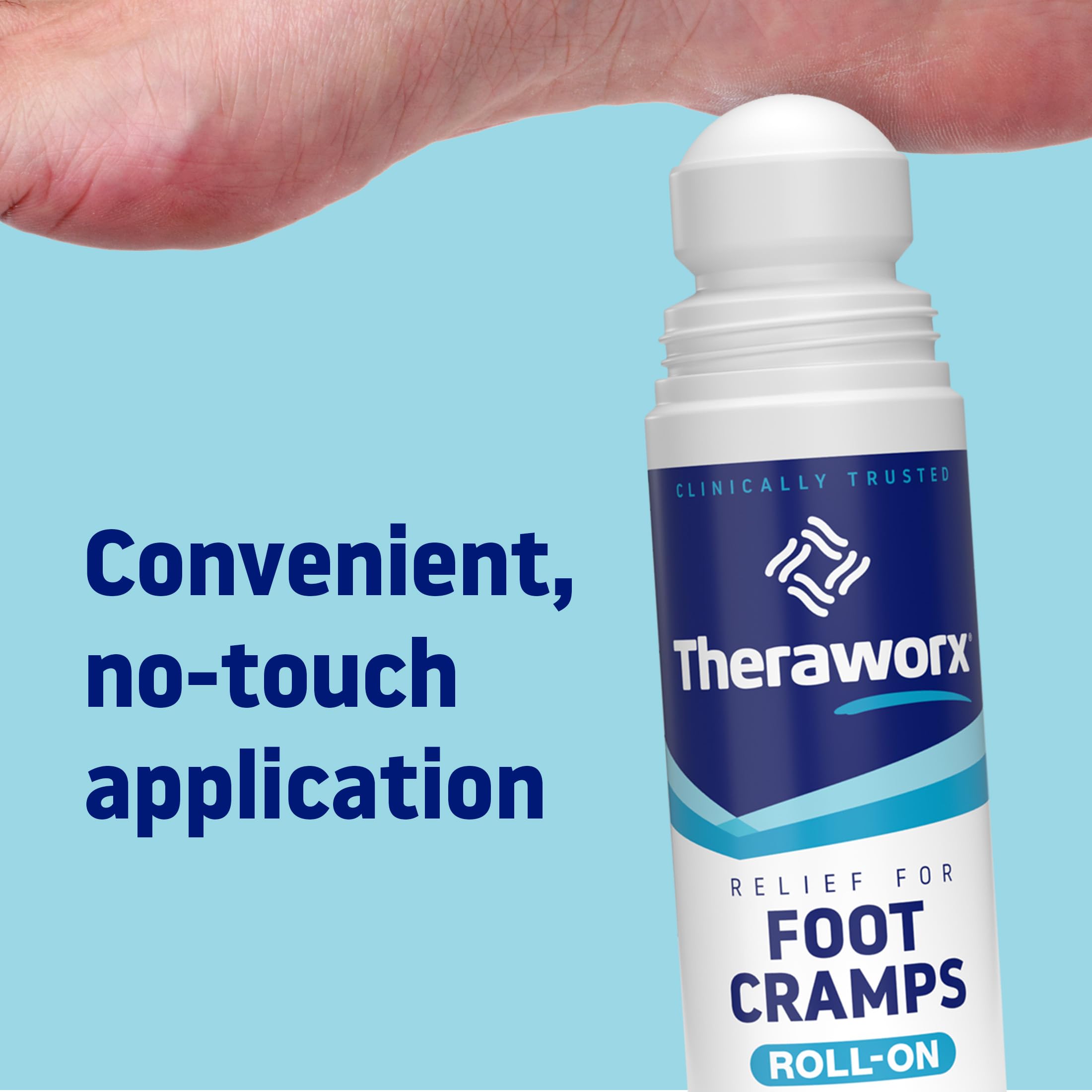 Theraworx Relief for Foot Cramps, Fast-Acting Foot Cramp Relief Roll-On - 2.5 Oz - 1 Count Theraworx Au supplements