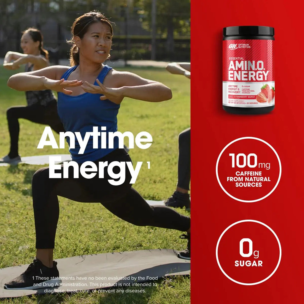 Optimum Nutrition Amino Energy - Pre Workout with Green Tea, BCAA, Amino Acids Optimum Nutrition Au supplements