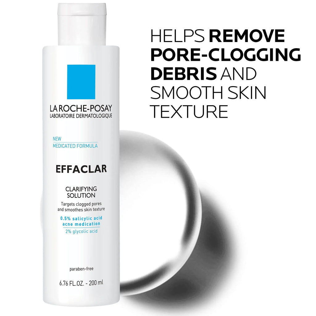 La Roche-Posay Effaclar Clarifying Solution Acne Toner with Salicylic Acid and Glycolic Acid La Roche-Posay Au supplements