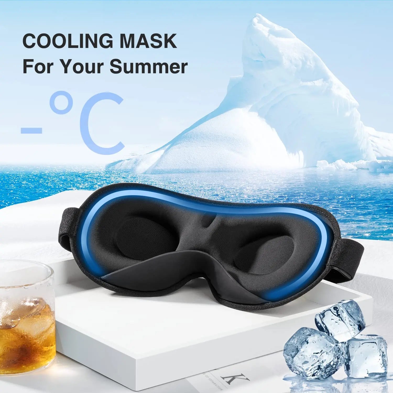 YFONG Weighted Sleep Mask, Women Men 3D Eye Mask Blocking Lights YFONG Au supplements