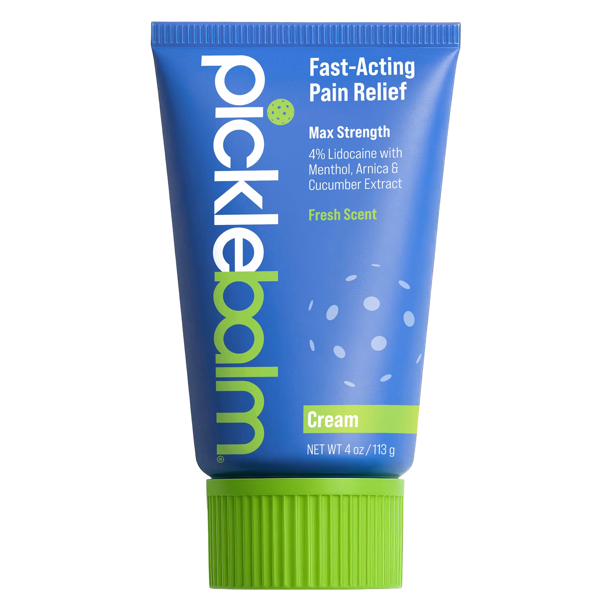 PickleBalm Pickleball Post-Game Muscle Pain Relief Cream with 4% Lidocaine, Arnica, Menthol, Cucumber Seed Extract for Shoulders, Knees, Wrists, and More, 4oz Cream PickleBalm Au supplements