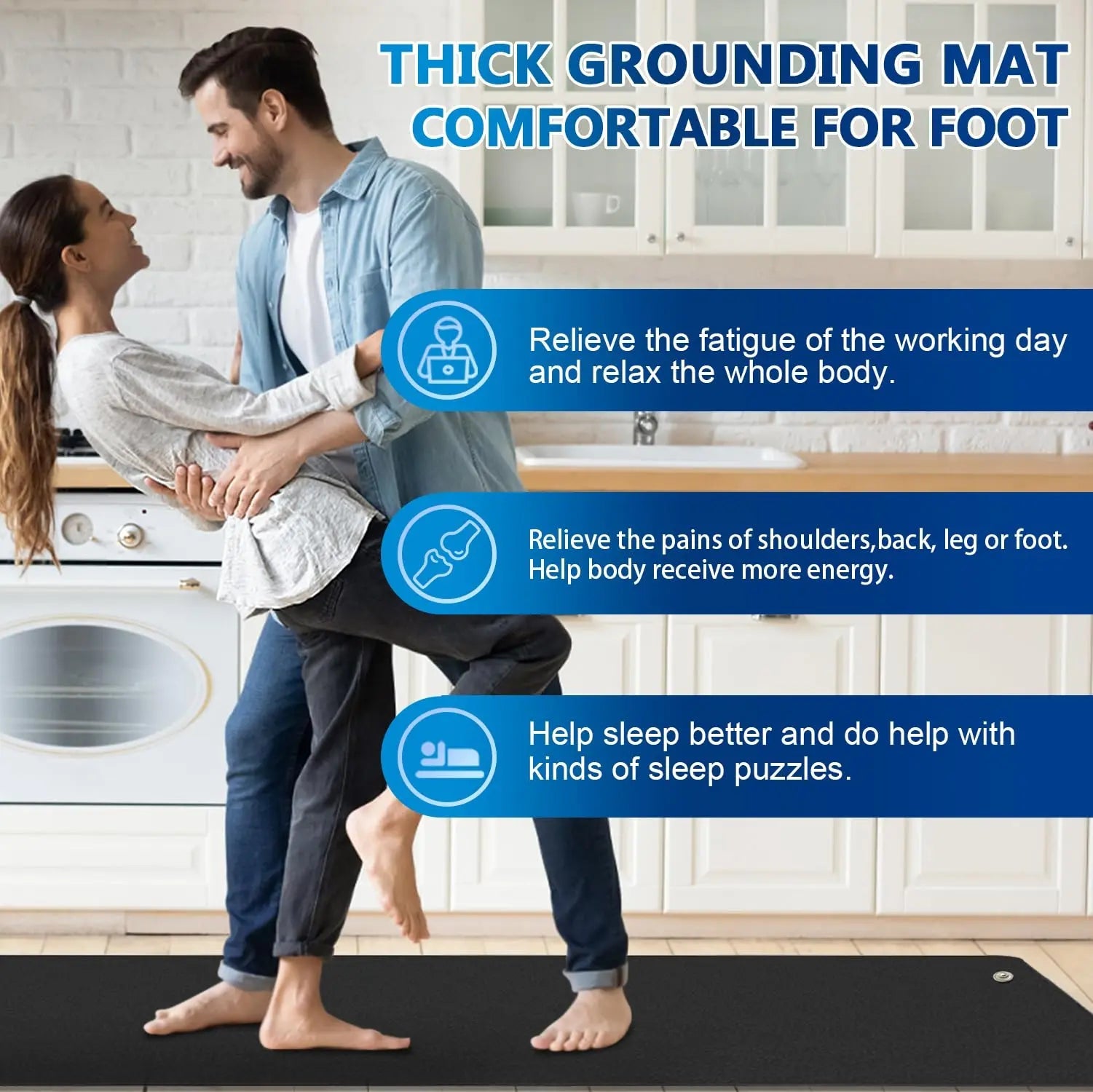 Grounding Mat for Bed, Desk, Floor, Grounding Pad for Better Sleep, Health, Pain Relief, Grounding Mat MEIMING Au supplements