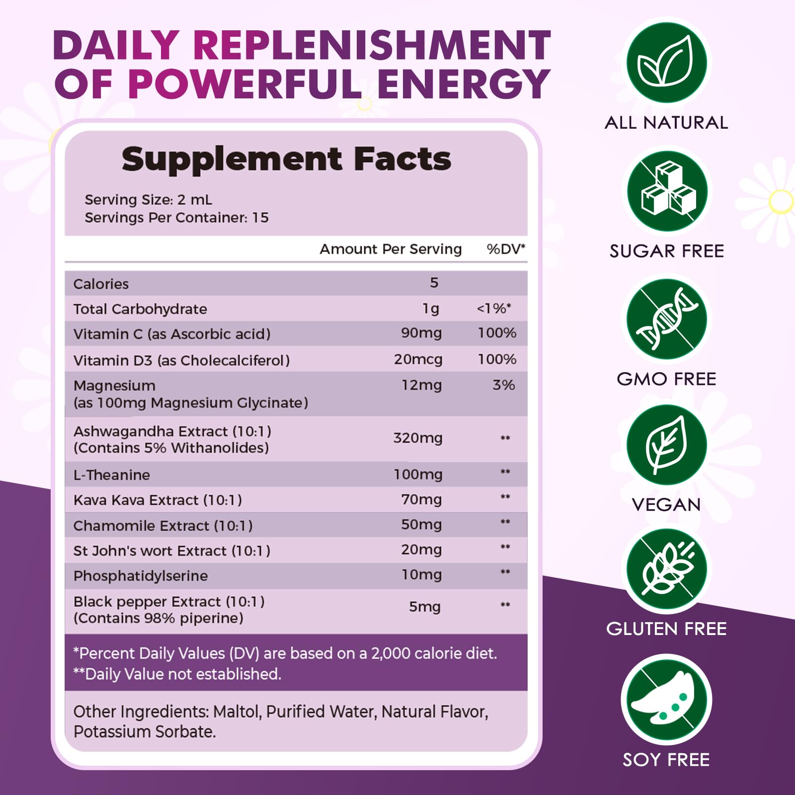 JUYIHEAL Cortisol Supplements, 10 in 1 Cortisol Detox Manager Reducer Hormone Balance Liquid Drops with Ashwagandha, Magnesium, L-theanine JUYIHEAL Au supplements