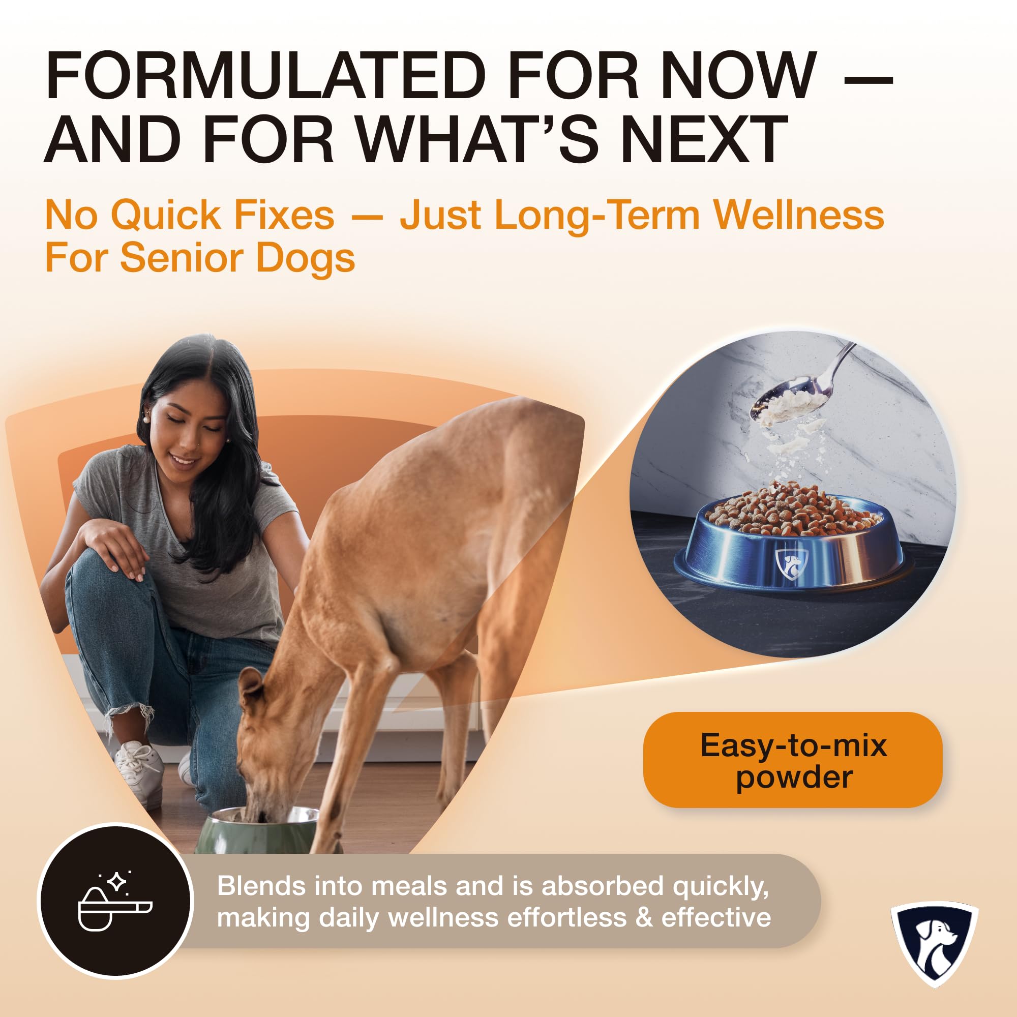 NutraRegen Select Senior Dog Joint Supplement 45 Scoops | Natural Glucosamine Chondroitin for Dogs with Collagen | Hip and Joint Powder | 7.7 Oz NutraRegen Au supplements