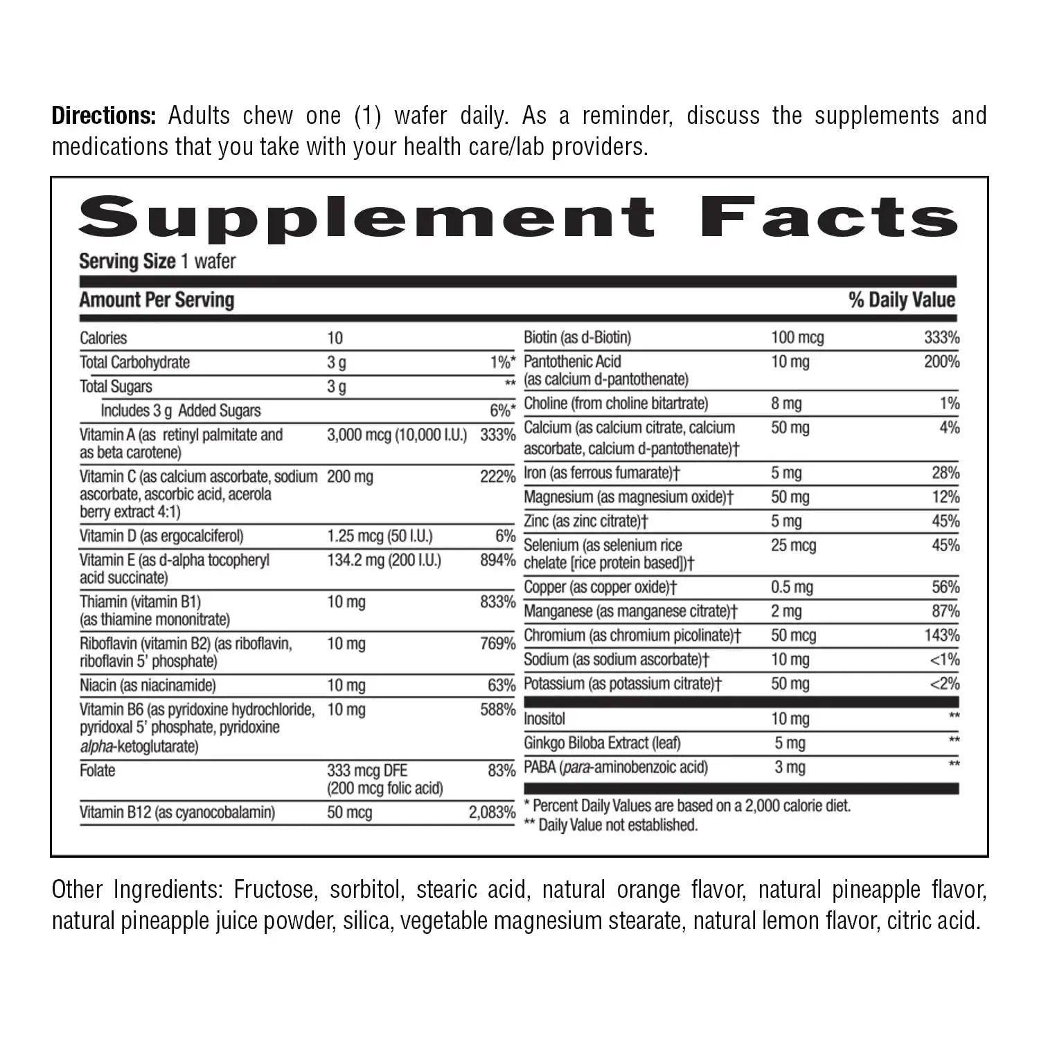 Country Life Adult Chewable Multivitamin with Coenzyme B-Vitamins, Antioxidants, Minerals, Pineapple-Orange Flavor Country Life Au supplements