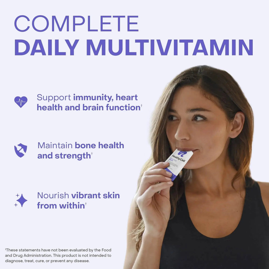 Healthycell Bioactive Daily Liquid Multivitamin for Men & Women – 20+ Essential Vitamins, Minerals & Antioxidants for Brain Healthycell Au supplements