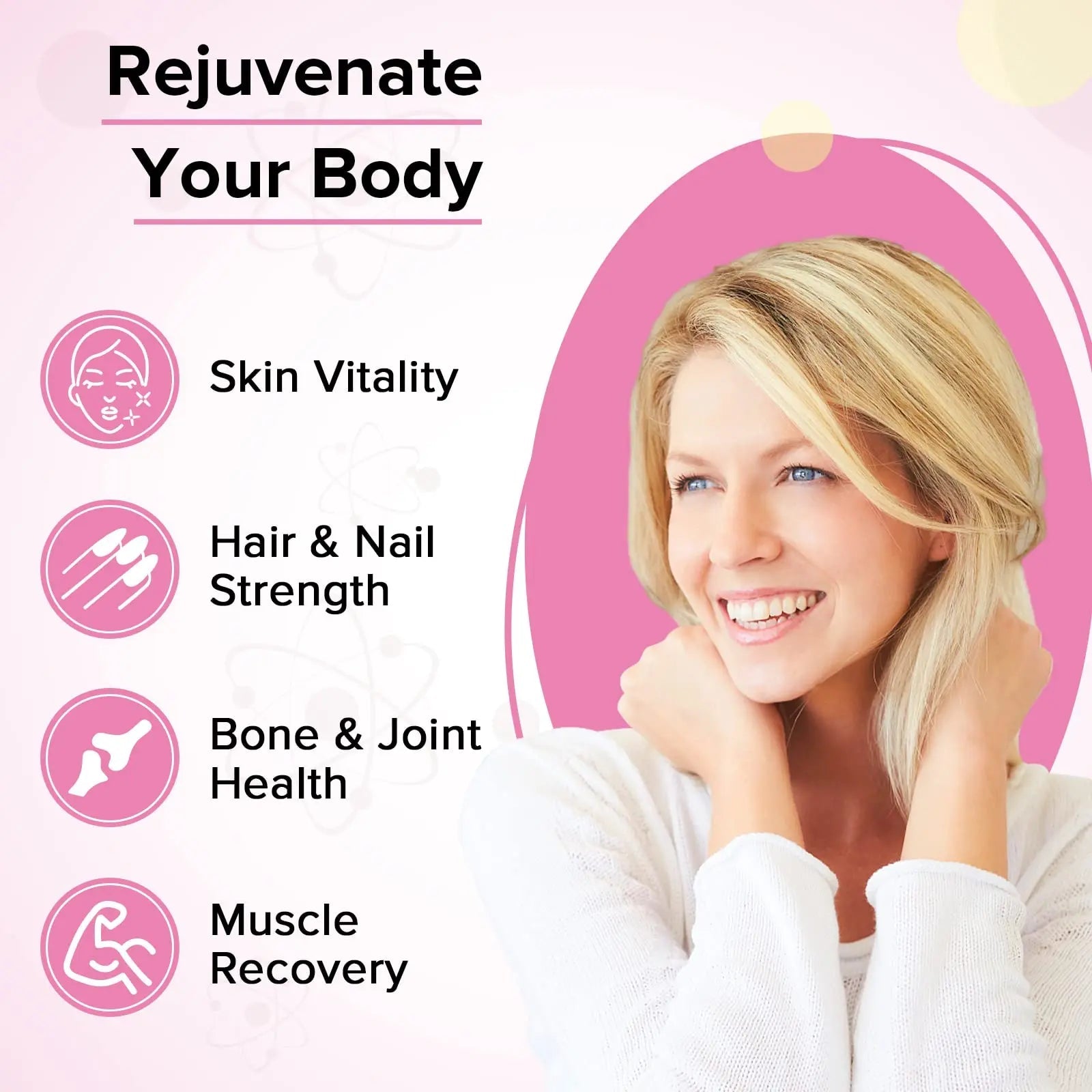 Liposomal Collagen Biotin Capsules, Hydrolyzed Bovine Collagen Peptides 1700 mg, Types 1 & 3 Protein Yapila Au supplements
