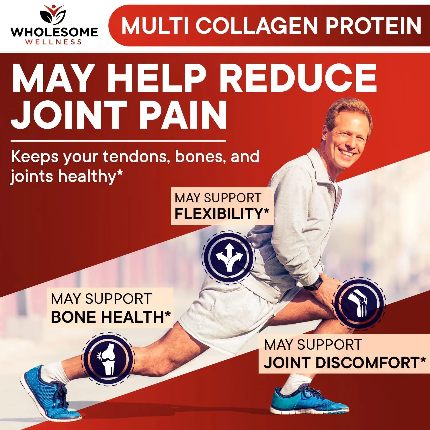 Multi Collagen Protein Powder Hydrolyzed (Type I II III V X) Grass-Fed All-in-One Super Wholesome Wellness Au supplements