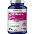 NusaPure Umckaloabo 4:1 Extract, 60 mg Equivalent to 240 mg Veggie Caps 200 Count (Non-GMO, Vegan) NusaPure Au supplements