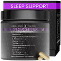 Formulation Factory The Night Before 10-in-1 Sleep Support | Melatonin 4mg, Magnesium Glycinate 300mg, L-Theanine, Glycine & More | Supports Relaxation,