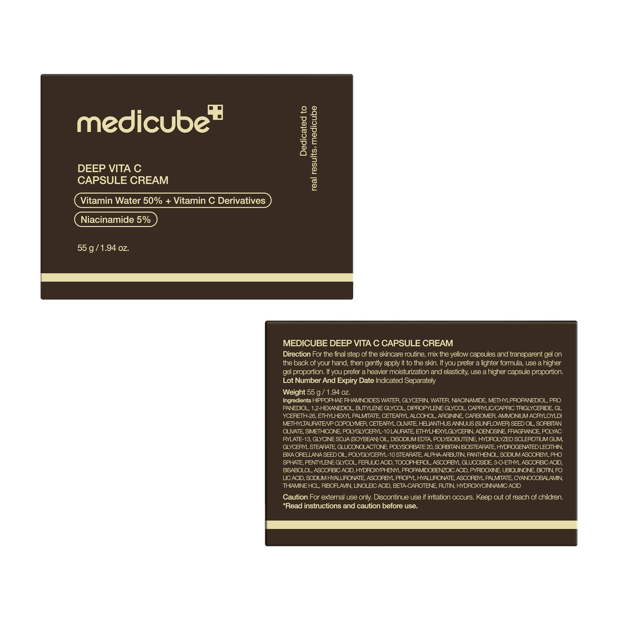 medicube Capsule Cream with Deep Vitamin C | Liposome Vitamin C Golden Capsule