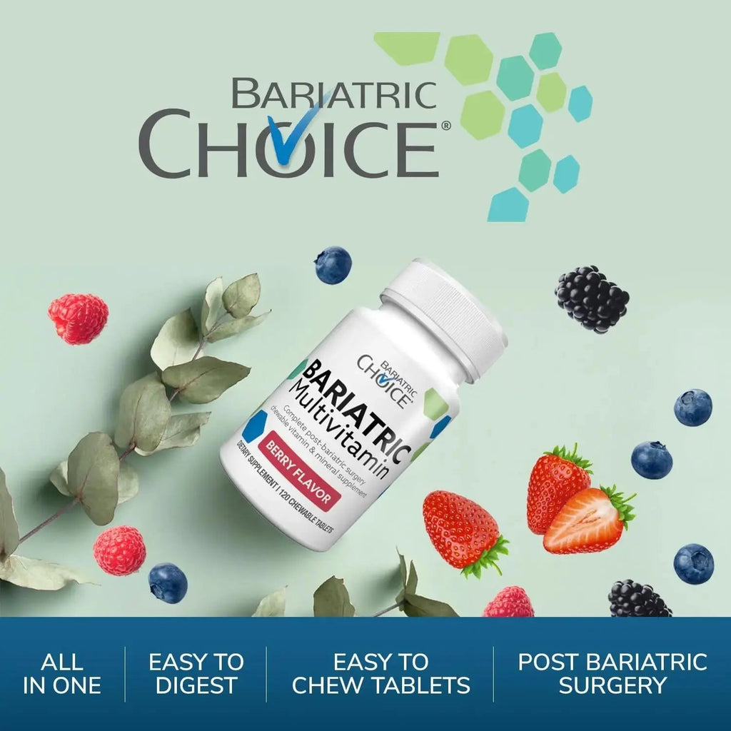 Bariatric Choice My Bariatric Chewable Multivitamin with Iron & 300mg Calcium, Berry (120ct) Bariatric Choice Au supplements