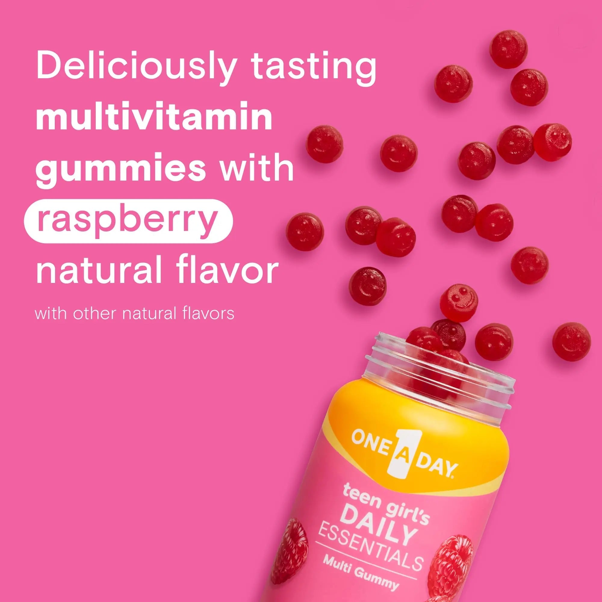 One A Day Teen Girl’s Daily Essentials Multivitamin Gummies, Teen Girl Multivitamins with Biotin, Vitamin B12 and B6, Vitamin C ONE A DAY Au supplements