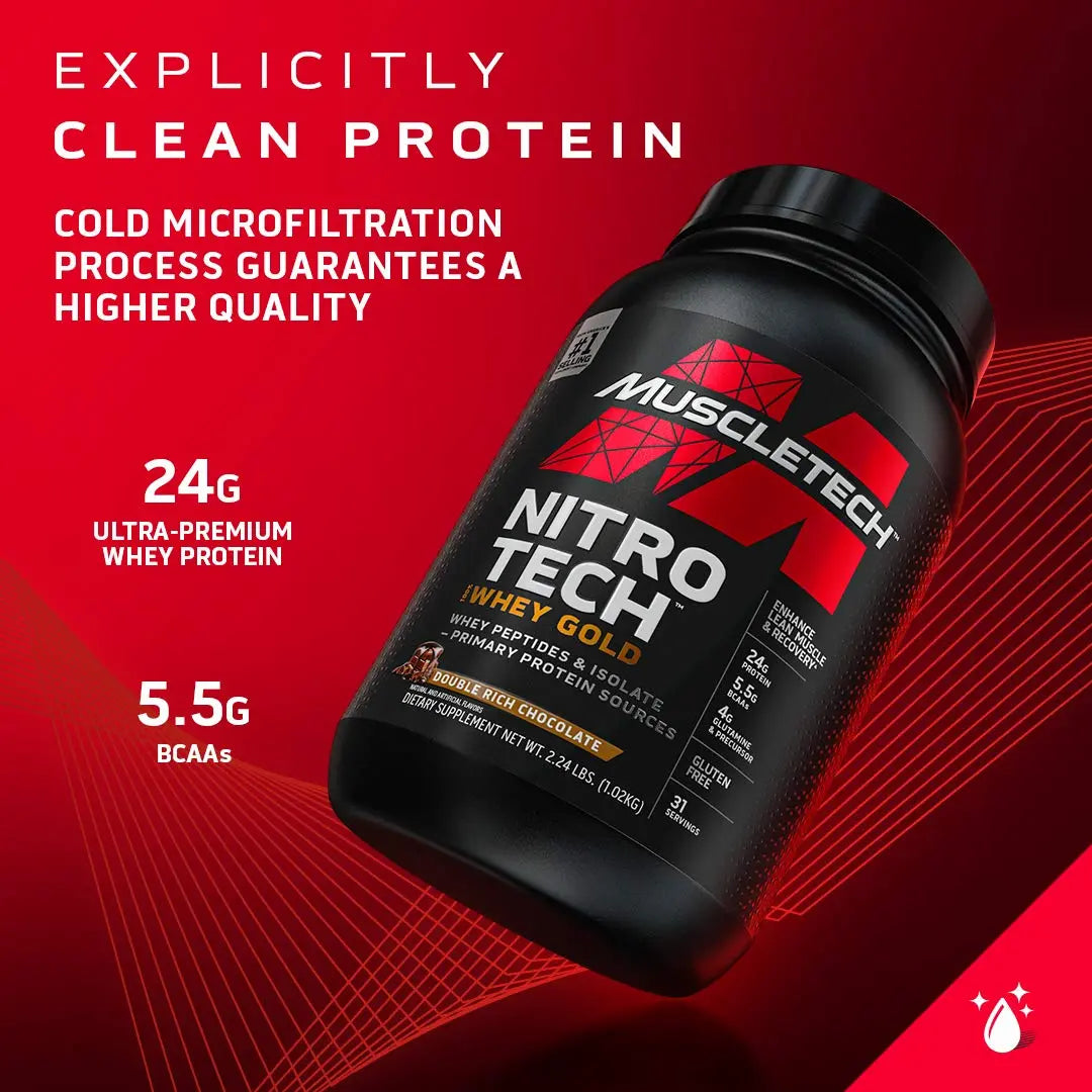 Whey Protein Powder MuscleTech Nitro-Tech Whey Gold Protein Powder Whey Protein MuscleTech Au supplements