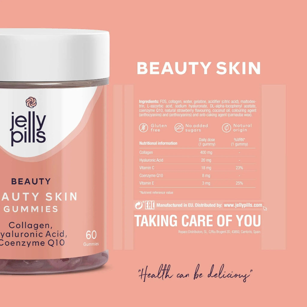 Jelly Pills® Hydrolyzed Collagen Gummies with Hyaluronic Acid and Coenzyme Q10 Jelly Pills Au supplements