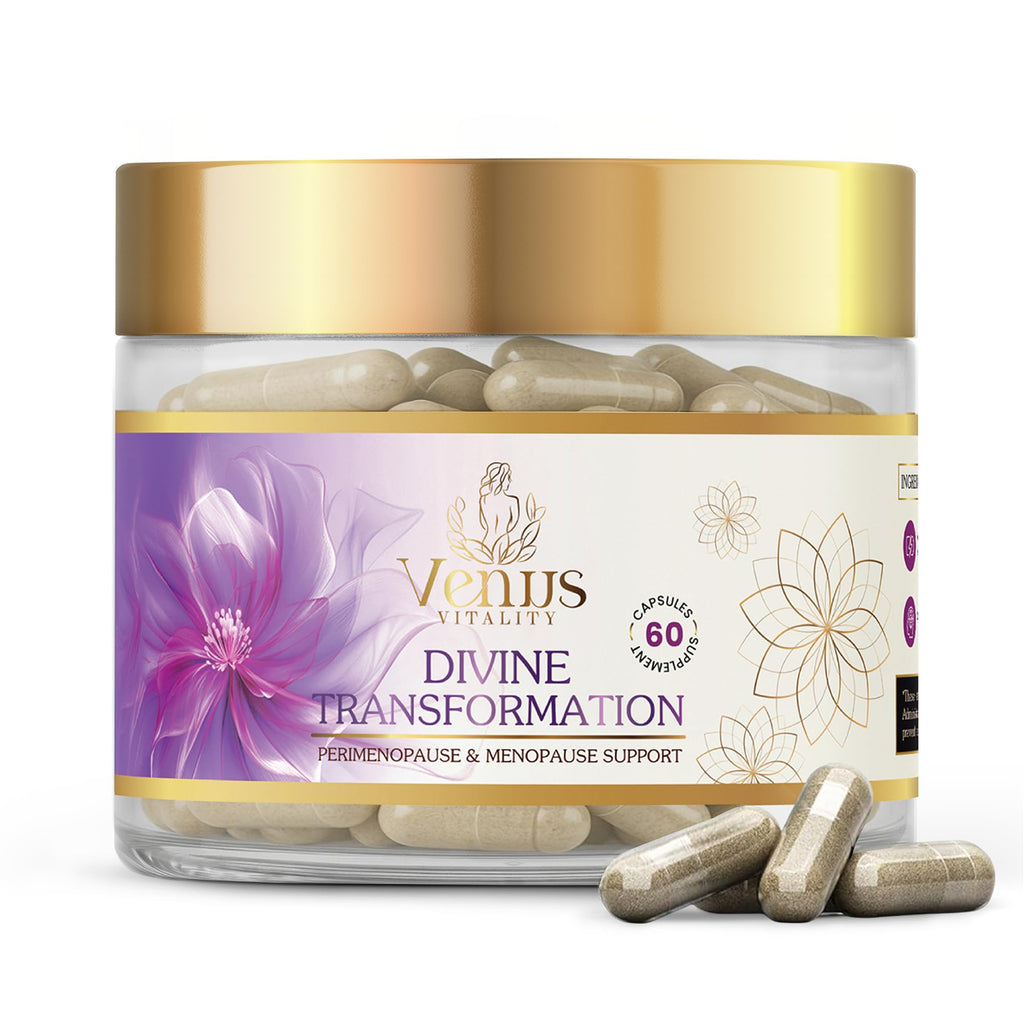 Menopause Supplements for Women - Female Hormone Balance & Immune Support - Mood Swings & Restful Sleep - Valerian Root & Saw Palmetto - Black Cohosh for Menopause Hot Flashes Relief - 60 Capsules Venus Vitality Au supplements