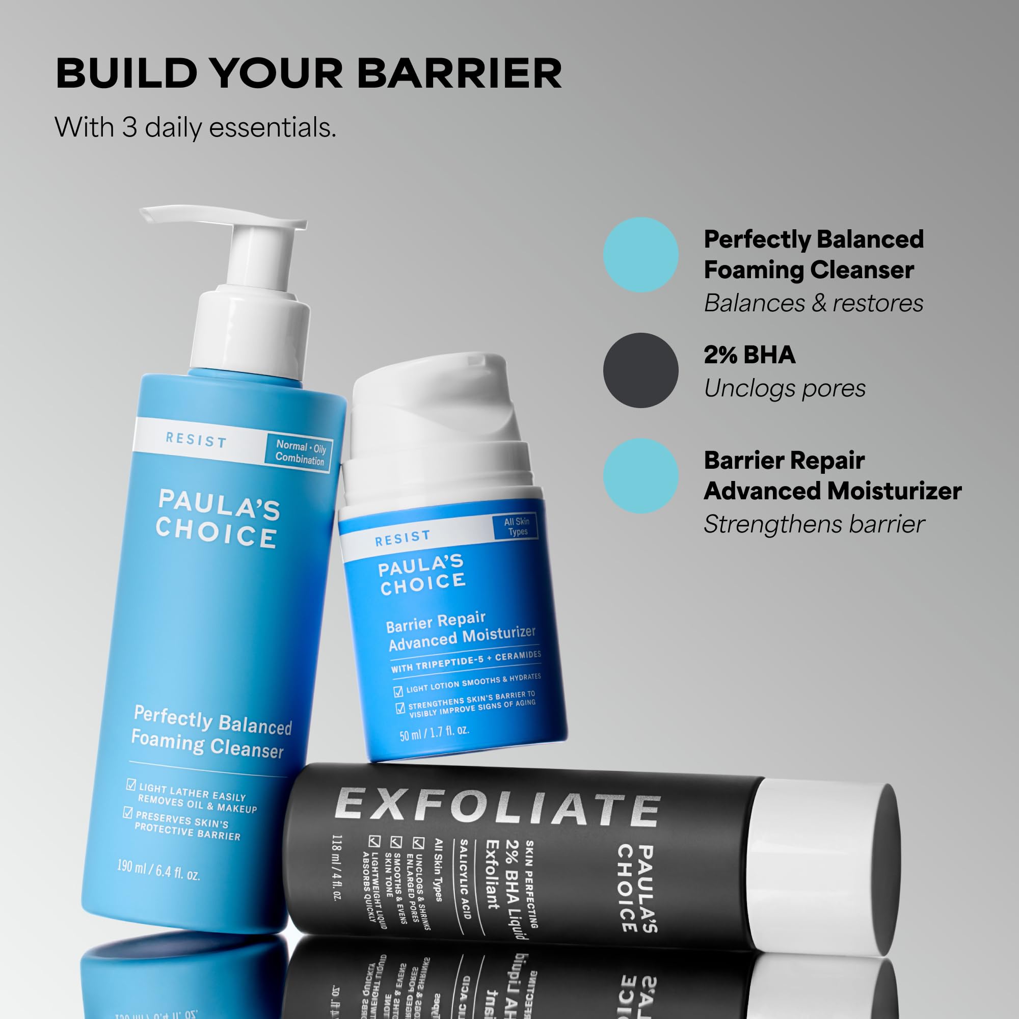 Paula's Choice RESIST Perfectly Balanced Foaming Facial Cleanser, Face Cleanser with Hyaluronic Acid & Aloe, Anti-Aging Face Wash