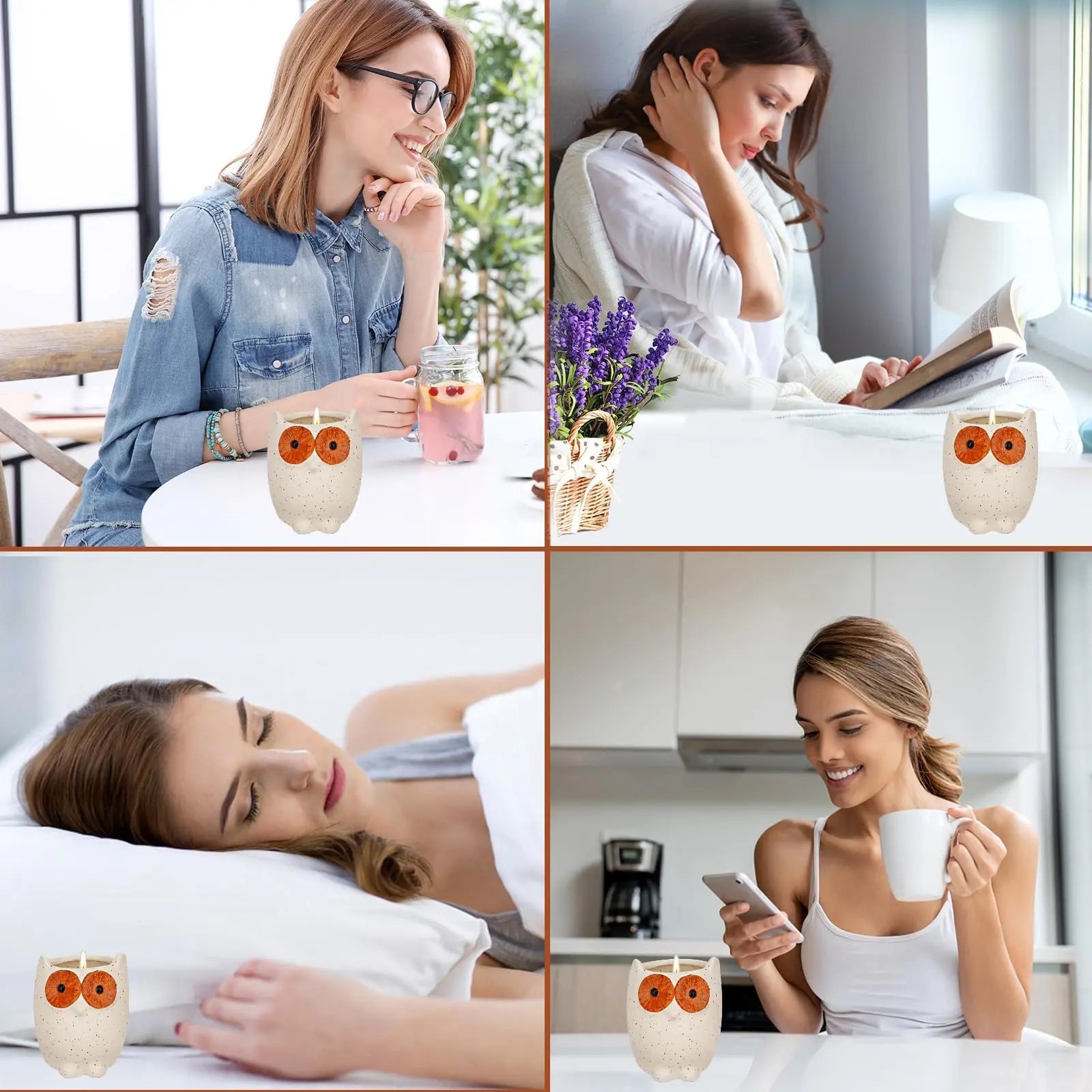 ETAKISH Lavender Scented Candle Gifts for Women, Cute Owl Highly Scented Aromatherapy Candle ETAKISH Au supplements