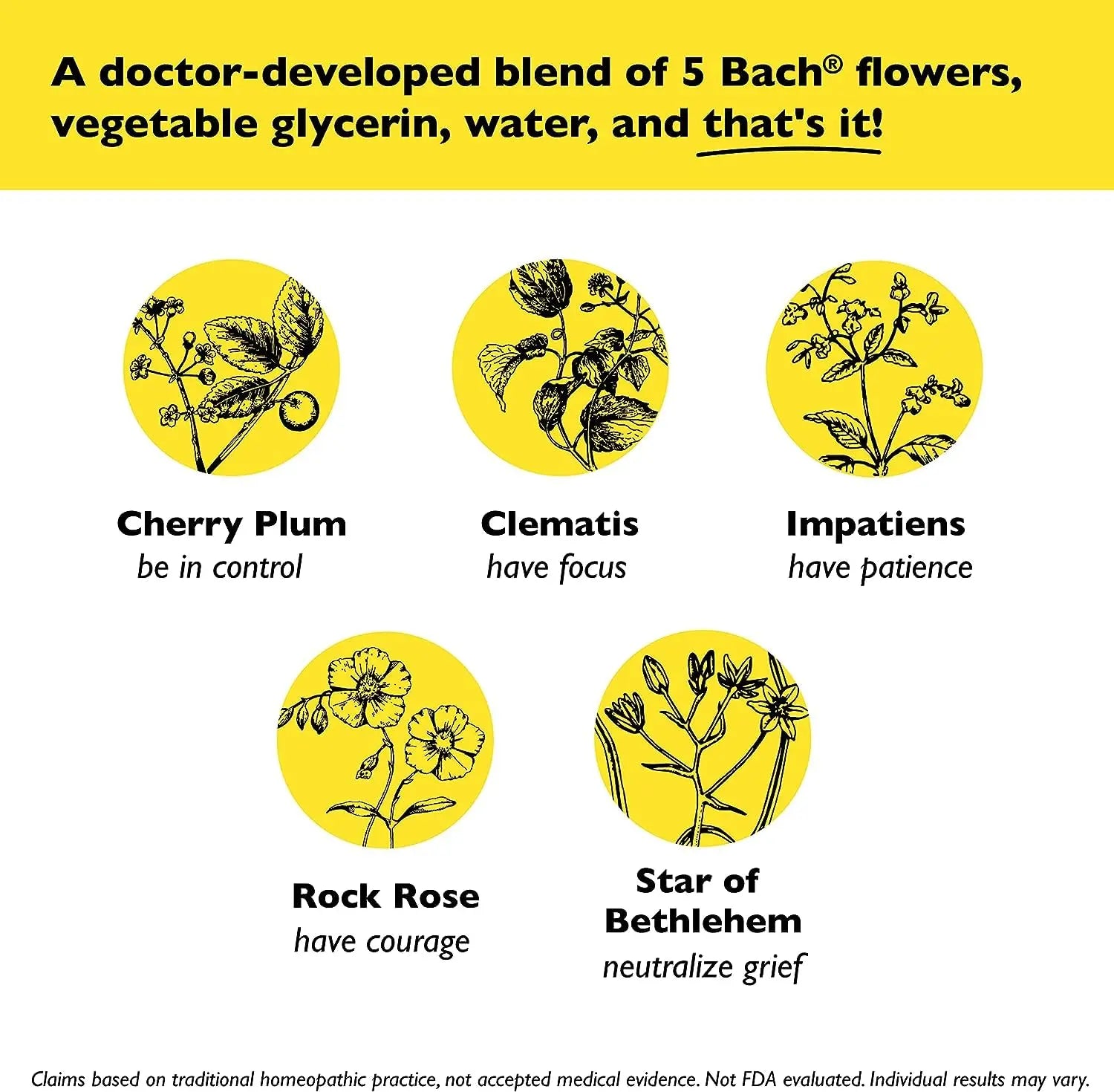 Bach RESCUE Remedy Dropper 10mL Bundle, Non-Alcohol Formula, Natural Stress Relief RESCUE Au supplements