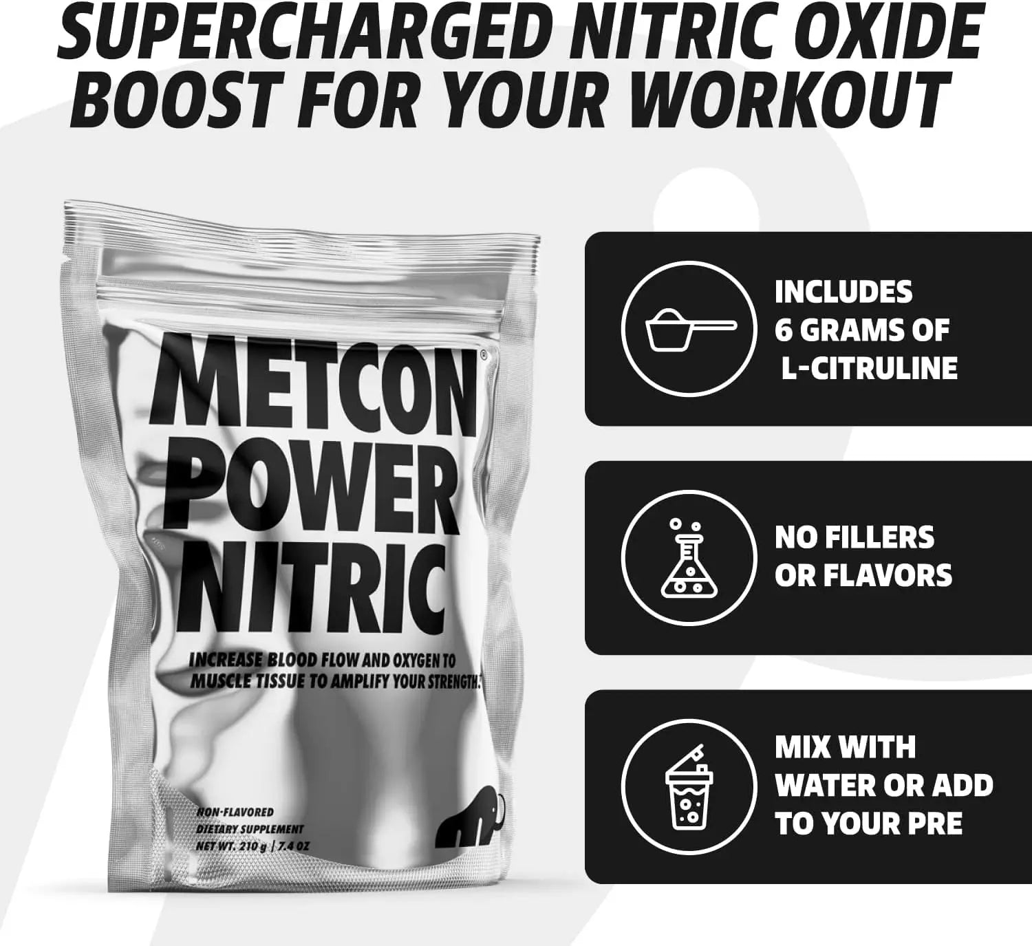 MetCon Power Pre-Pump Nitric Oxide Booster - Pre-Workout Supplement - Increase Blood MetCon Au supplements