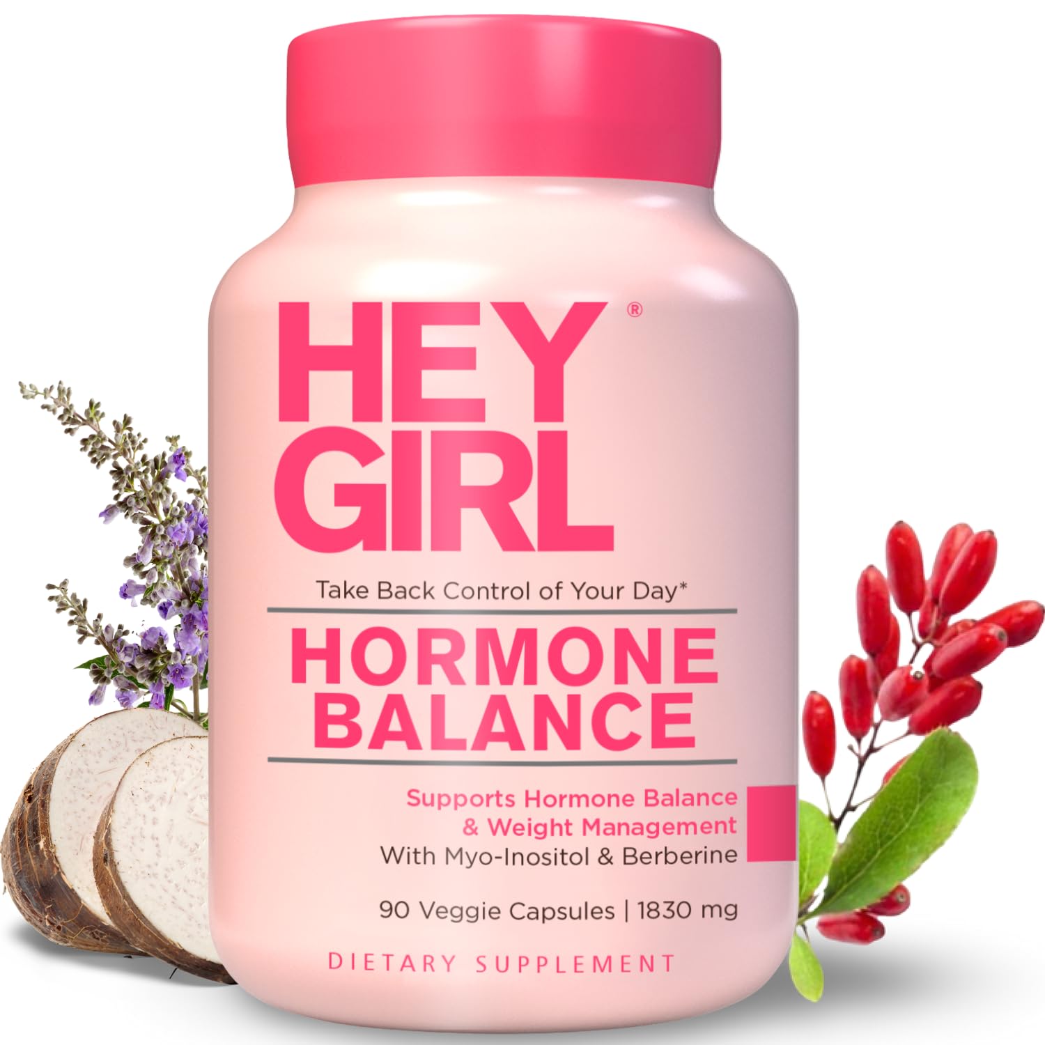 Hey Girl Hormone Balance for Women – 13-in-1 Menopause, PMS & Cycle Support – Mood & Hot Flash Support – w Myo-Inositol, Berberine, Maca Root, Black Cohosh, DIM, Dong Quai HEY GIRL NUTRITION Au supplements