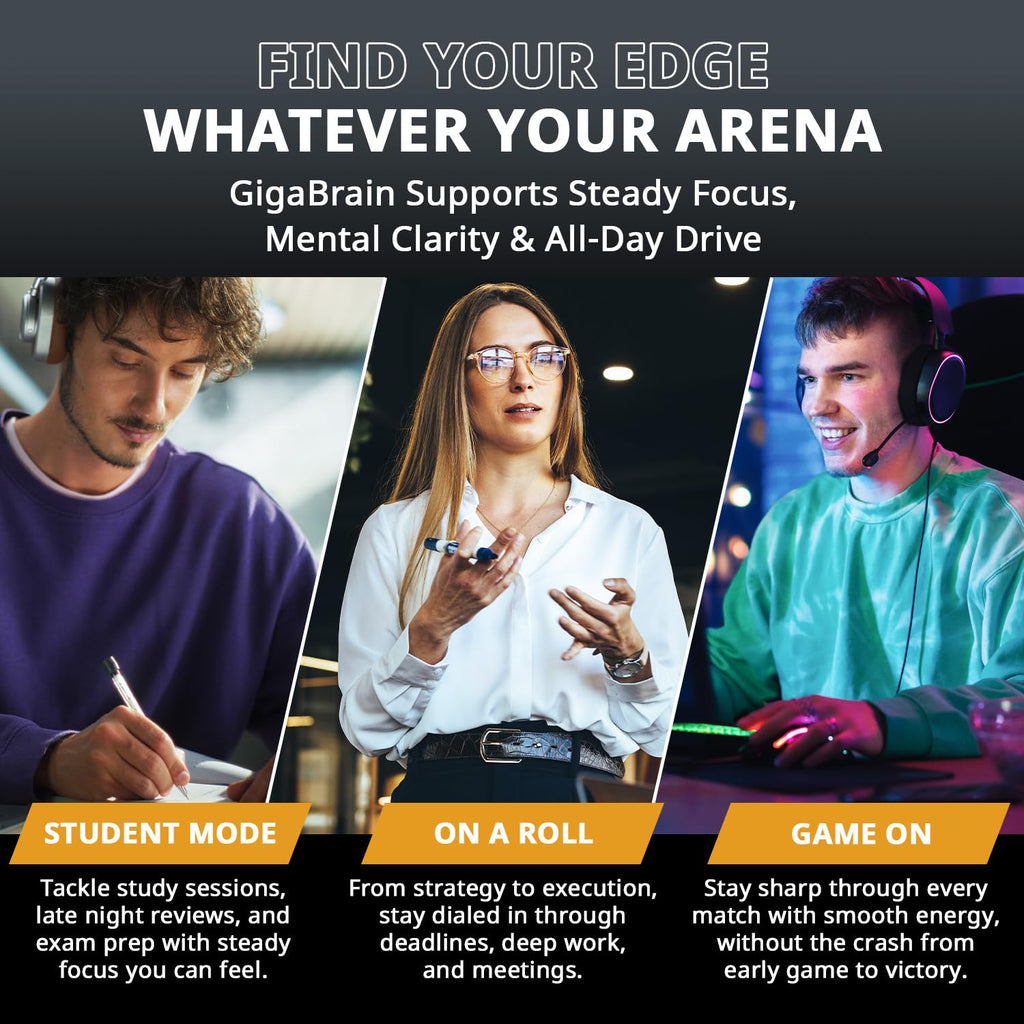 Granite Nutrition GigaBrain Nootropic Energy Powder – Cereboost, Alpha-GPC & ElevATP – Cognitive Focus Supplement for Sustained Energy & Performance – White Peach, 30 Servings Granite Supplements Au supplements