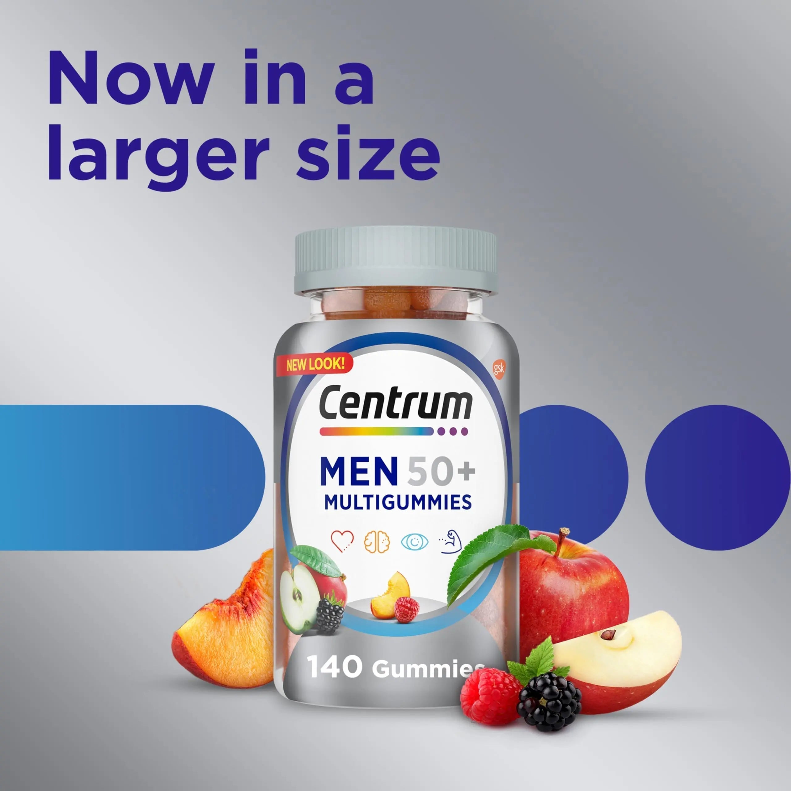 Centrum MultiGummies for Men 50 Plus, Multivitamin/Multimineral Supplement with Vitamins D3, E, B6, and B12 Centrum Au supplements