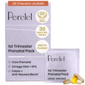 Perelel 1st Trimester Prenatal Pack, Multivitamin with Folate, Vitamin D, Omega 3, Iron & Ginger, Nutritional Support for Early Pregnancy
