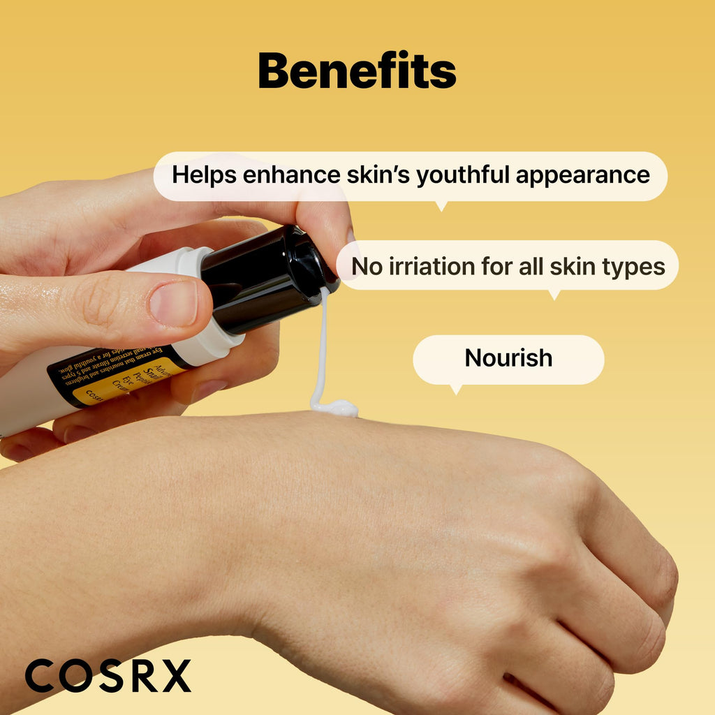 COSRX Snail Mucin Peptide Under Eye Cream, 0.84 fl oz, 73.7% Snail Mucin and Niacinamide, Eye Care