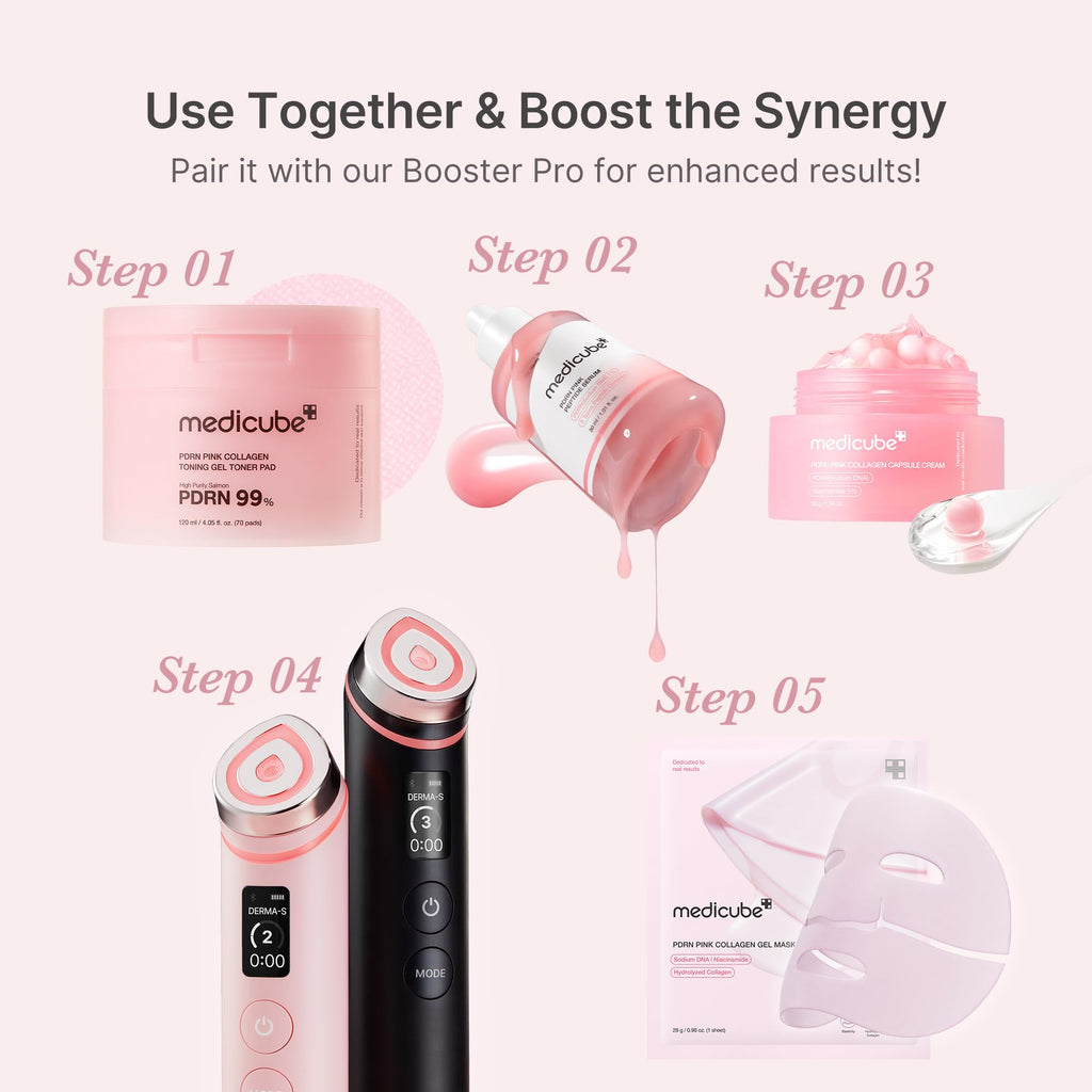 medicube PDRN Pink Peptide Serum with Salmon DNA | Pink Glow Serum with Peptides