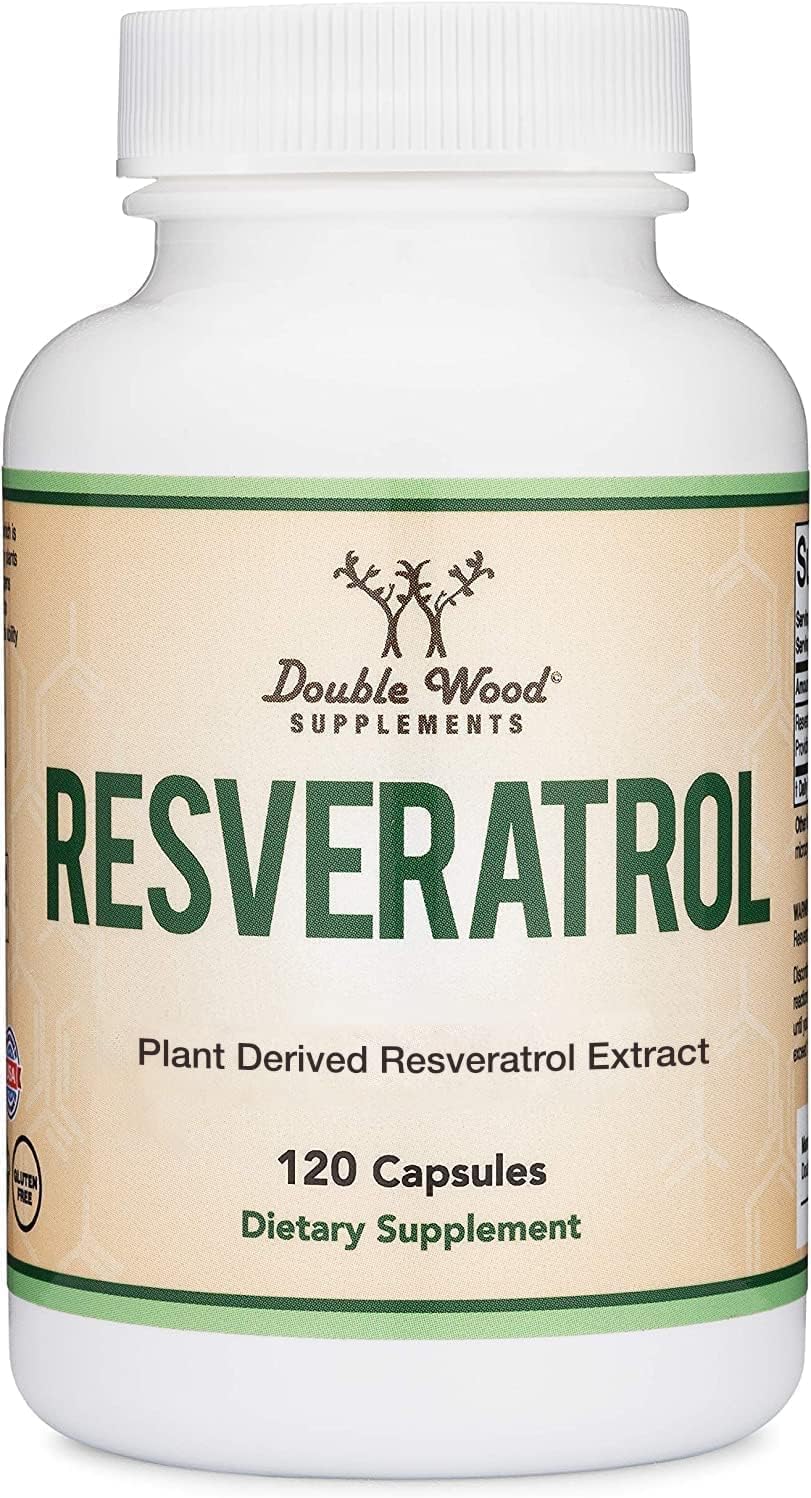 Resveratrol Supplement 500mg Per Serving, 120 Capsules (Resveratrol Polygonum Root Extract Providing 50% Trans Resveratrol)