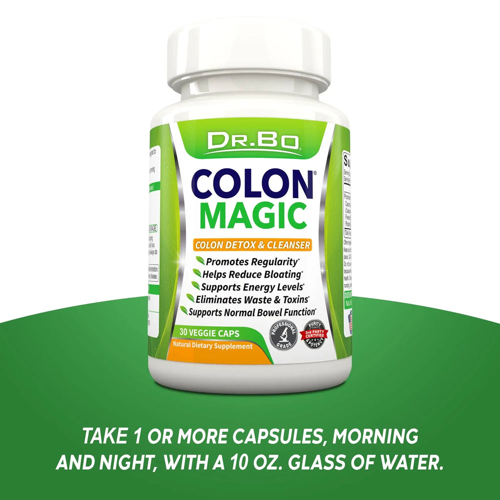 Colon Cleanse Detox Formula - Natural Bowel Cleanser Pills for Intestinal Bloating & Fast Digestive DR. BO Au supplements