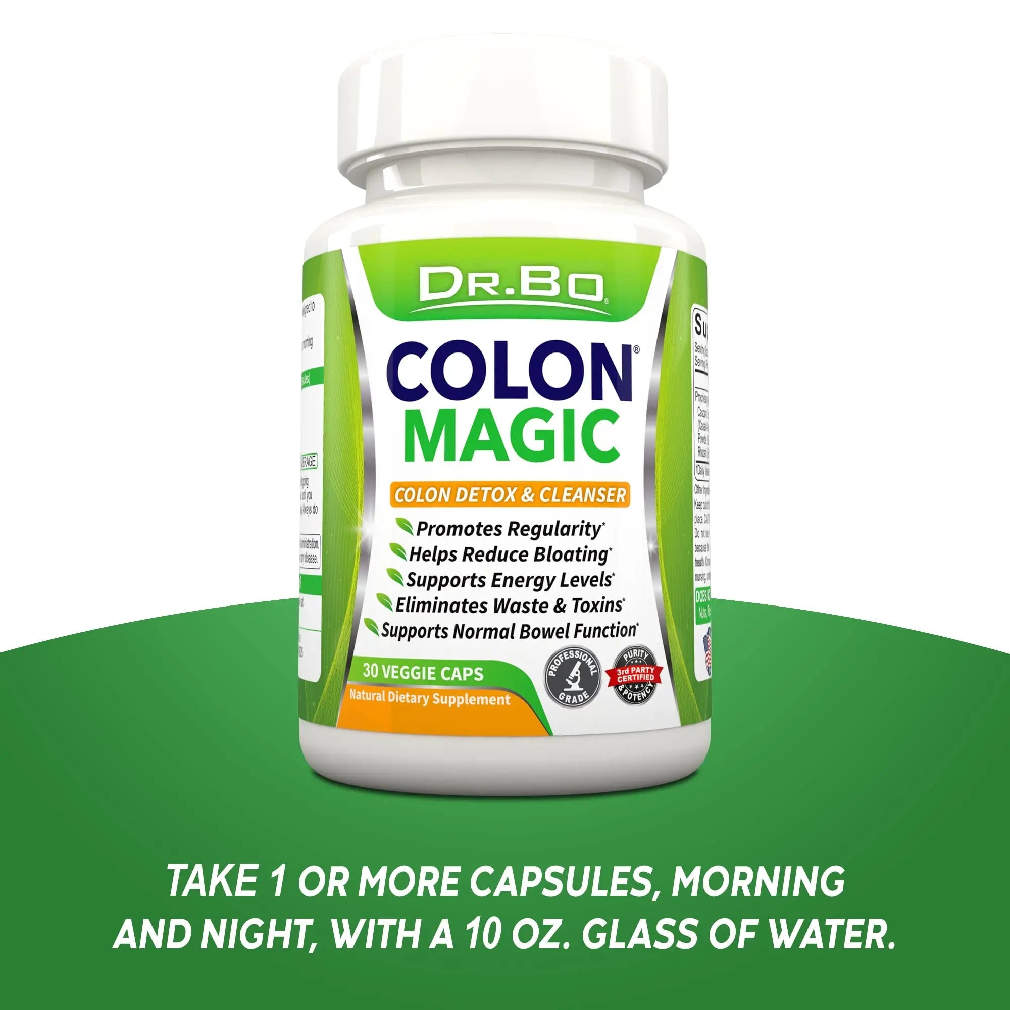 Colon Cleanse Detox Formula - Natural Bowel Cleanser Pills for Intestinal Bloating & Fast Digestive DR. BO Au supplements