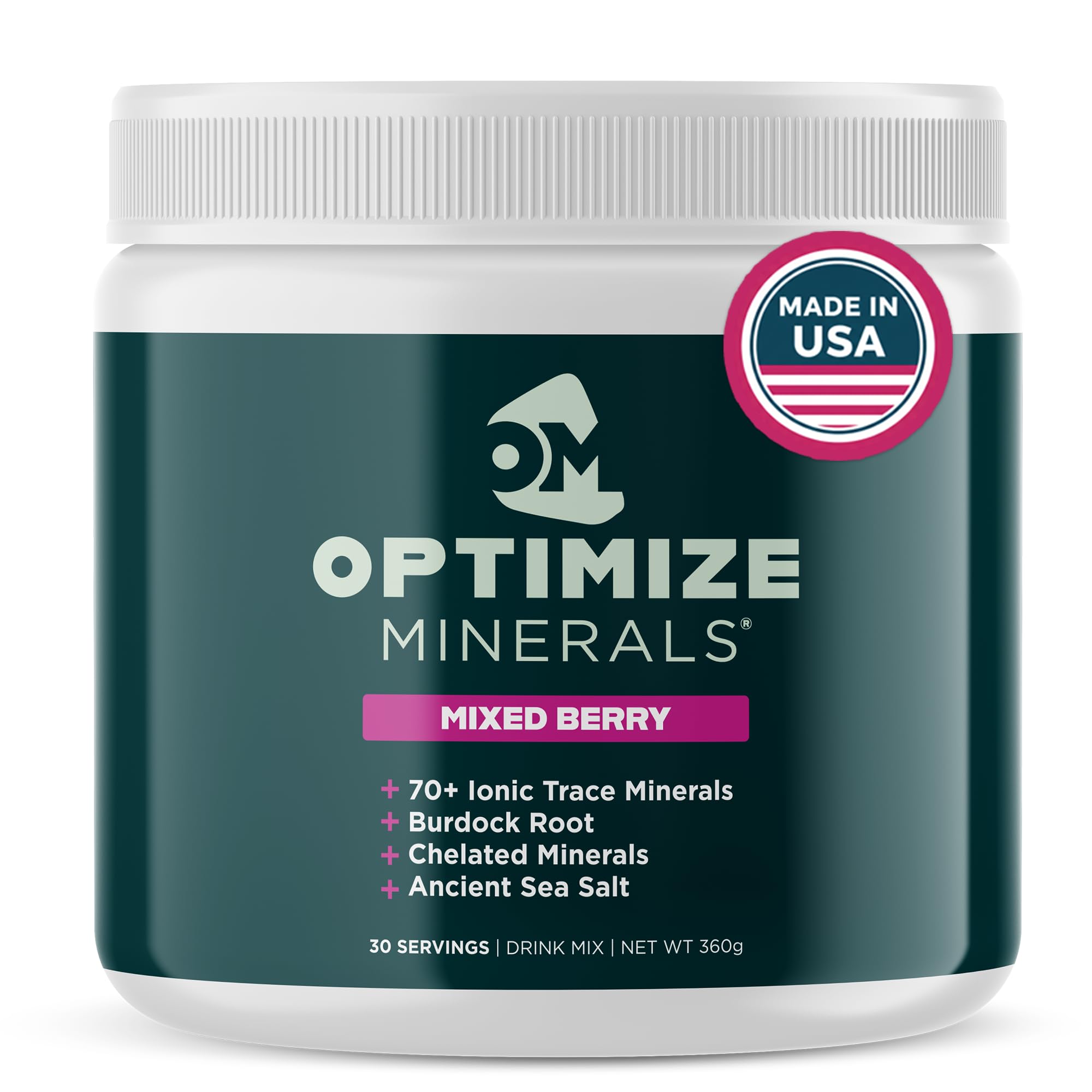 Optimize Minerals Multi Mineral - New Look Same Daily Formula – Magnesium, Electrolytes & Trace Mineral Supplement Powder - Gluten Free Vitamins Drink
