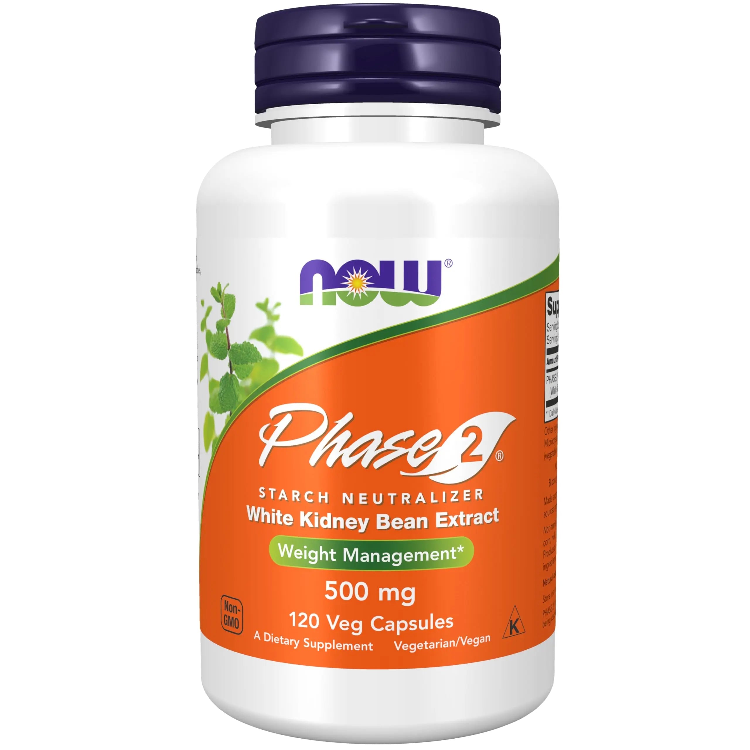 NOW Supplements, Phase 2® (White Kidney Bean Extract) 500 mg, Weight Management NOW Au supplements