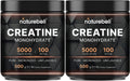 NatureBell 2 Pack Creatine Monohydrate Powder 500 Grams, 5000mg Per Serving NatureBell Au supplements