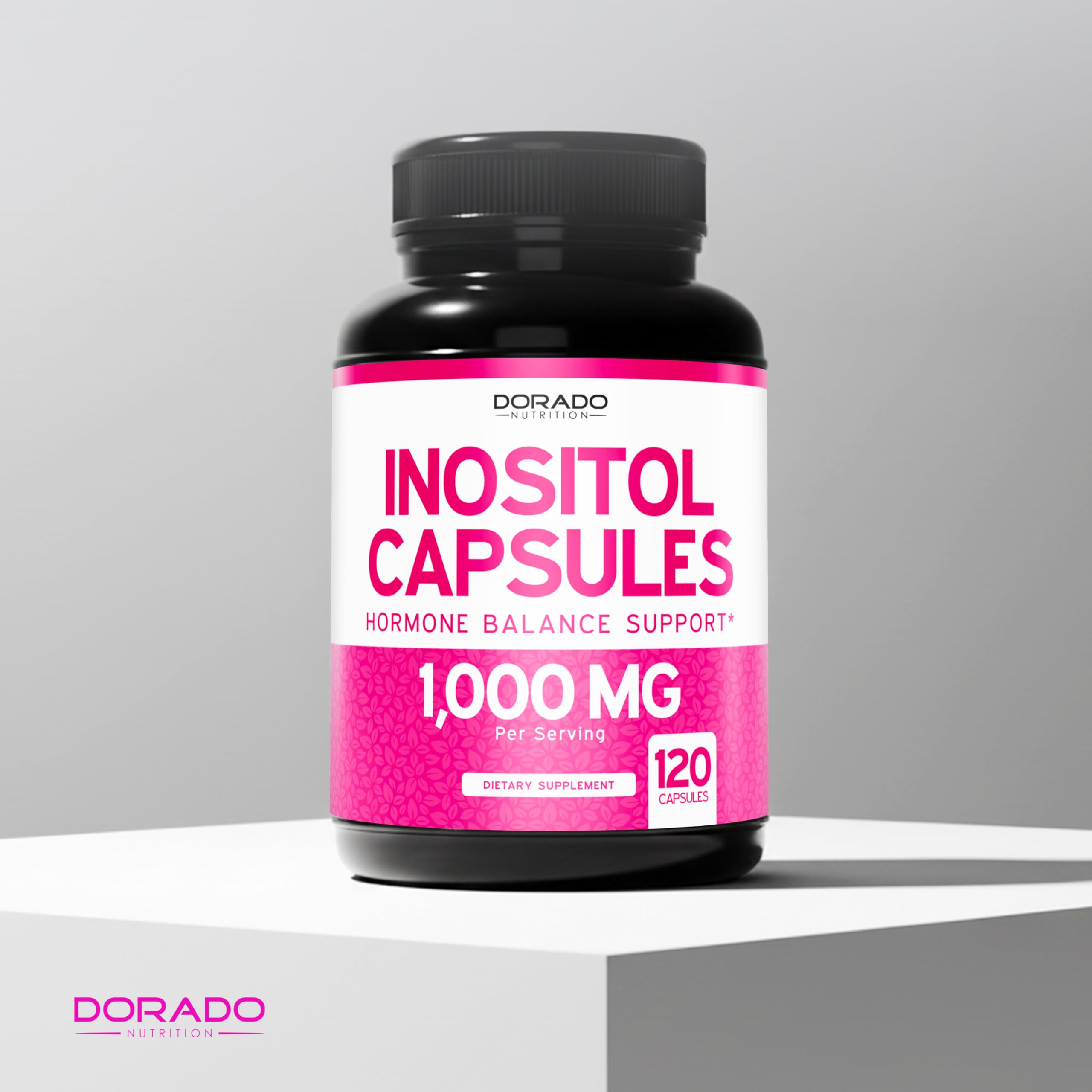 Inositol Capsules (Myo Inositol) (1000mg Per Serving 120 Capsules) Myo Inositol Supplement for Women Hormone Balance Support - Vegan Safe - Third Party Tested - Gluten Free & Made in USA (120 Count) DORADO NUTRITION Au supplements
