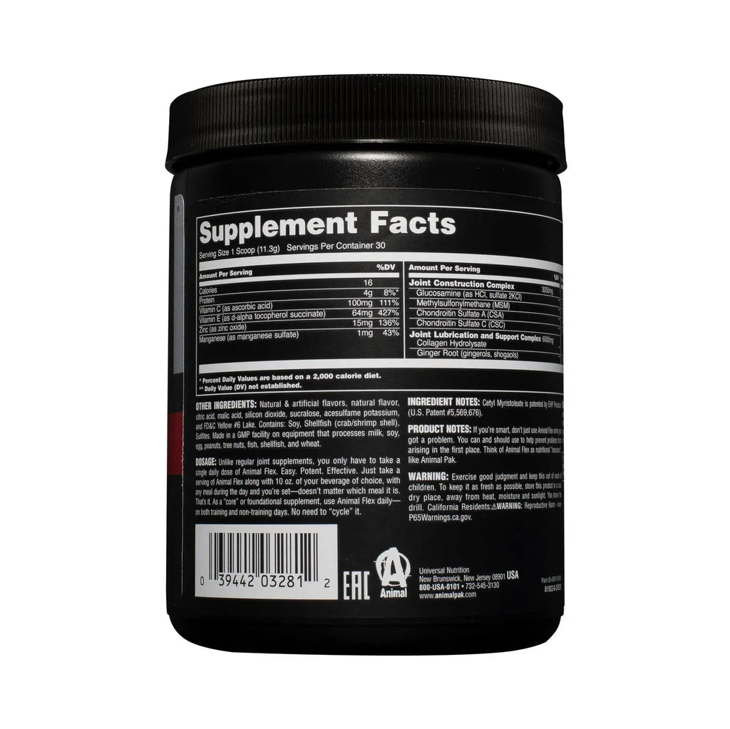 Animal Flex All-in-one Complete Joint Supplement, Turmeric Root Curcumin, Collagen Animal Au supplements