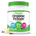 Orgain Organic Vegan Protein Powder, Vanilla Bean - 21g Plant Based Protein, 4g Prebiotic Fiber, No Lactose Ingredients, No Added Sugar, Non-GMO, For Shakes & Smoothies
