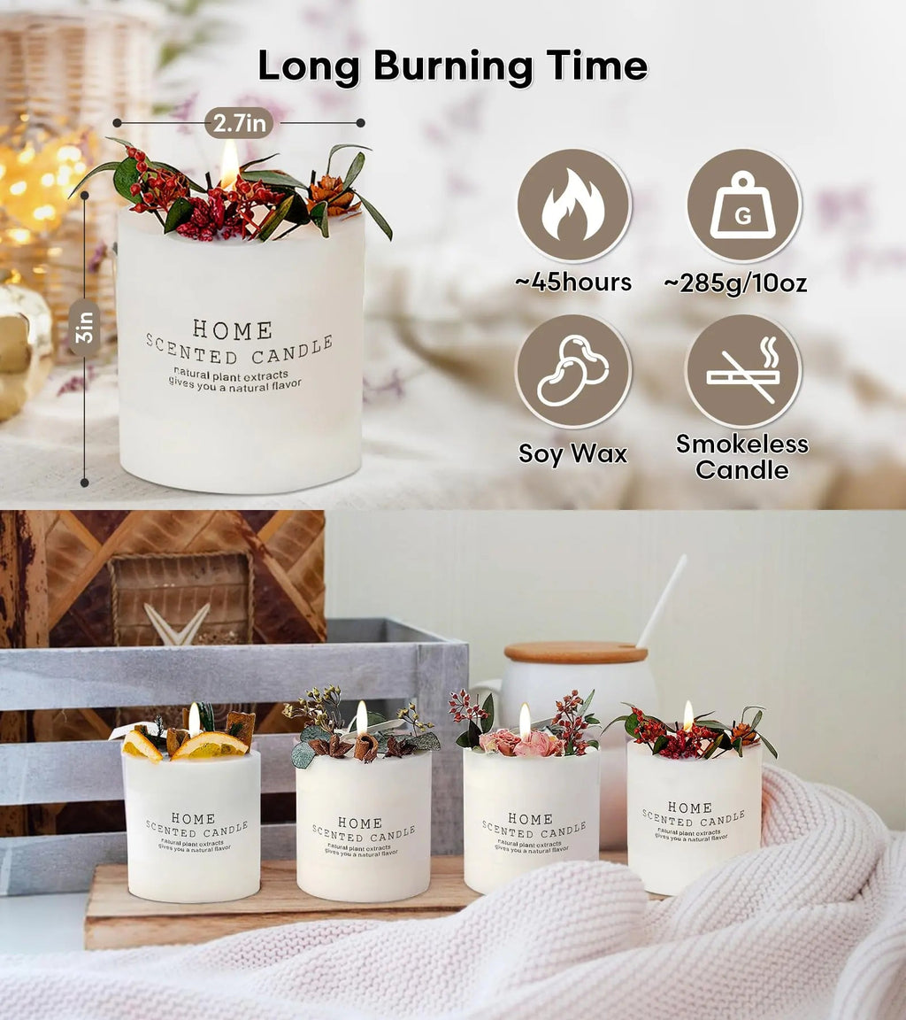 Candles Clearance | Eucalyptus & Orange Aromatherapy Candles | 10 oz Scented Candles Homarom Au supplements
