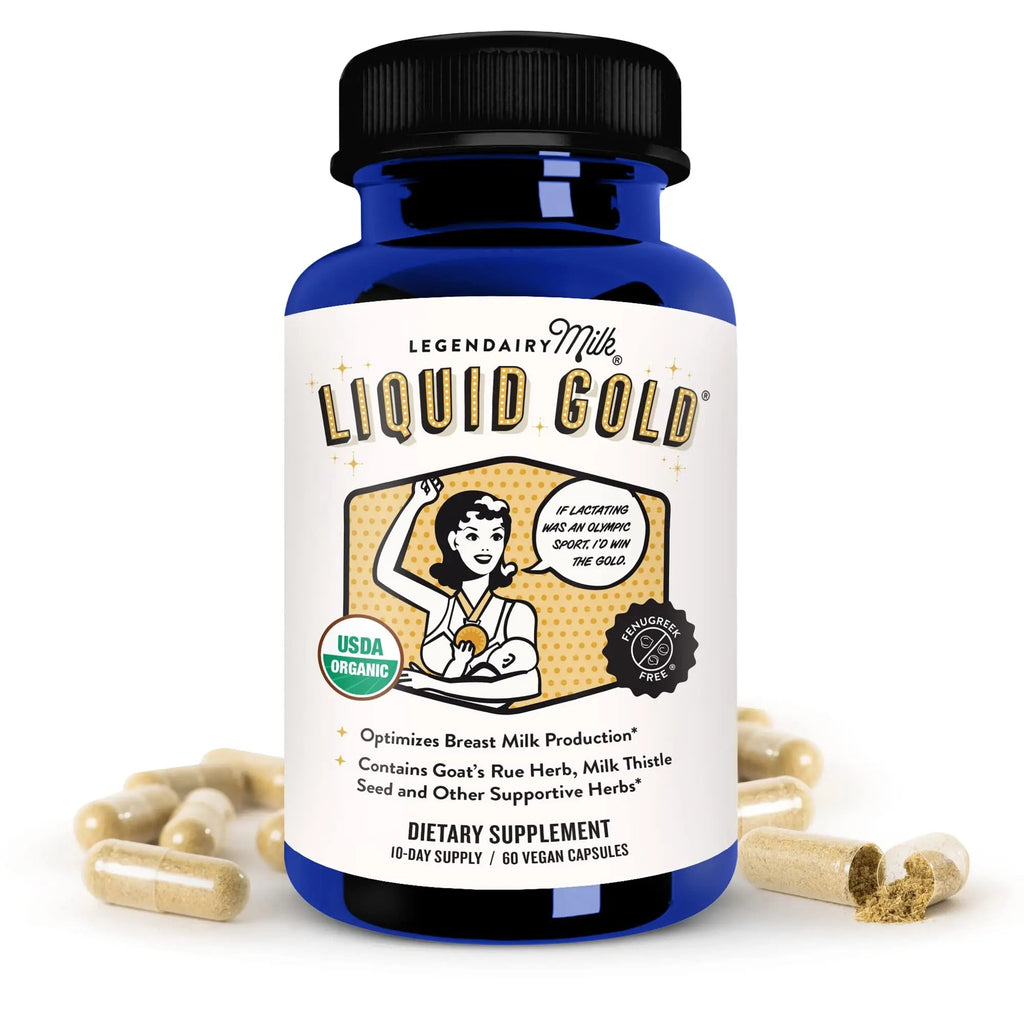 Legendairy Milk Liquid Gold Lactation Supplement, Organic Goat's Rue Lactation Legendairy Milk Au supplements